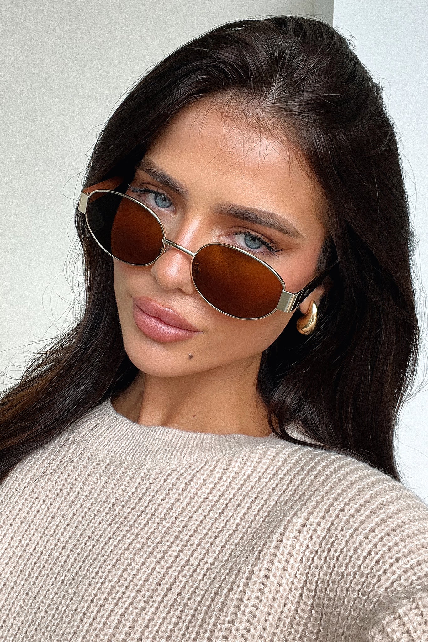 Adonis Sunglasses - Gold/Brown - Image 4