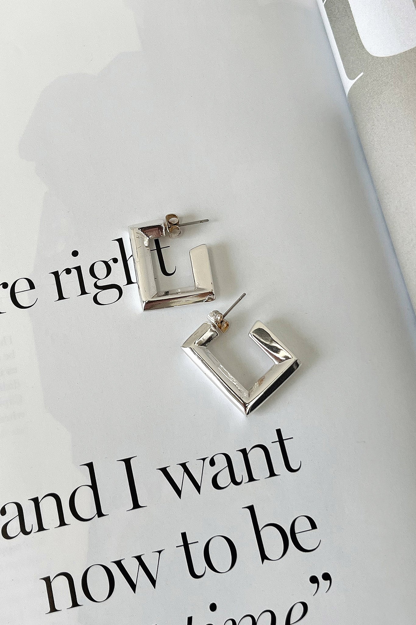 Albany Earrings - Silver - Image 2