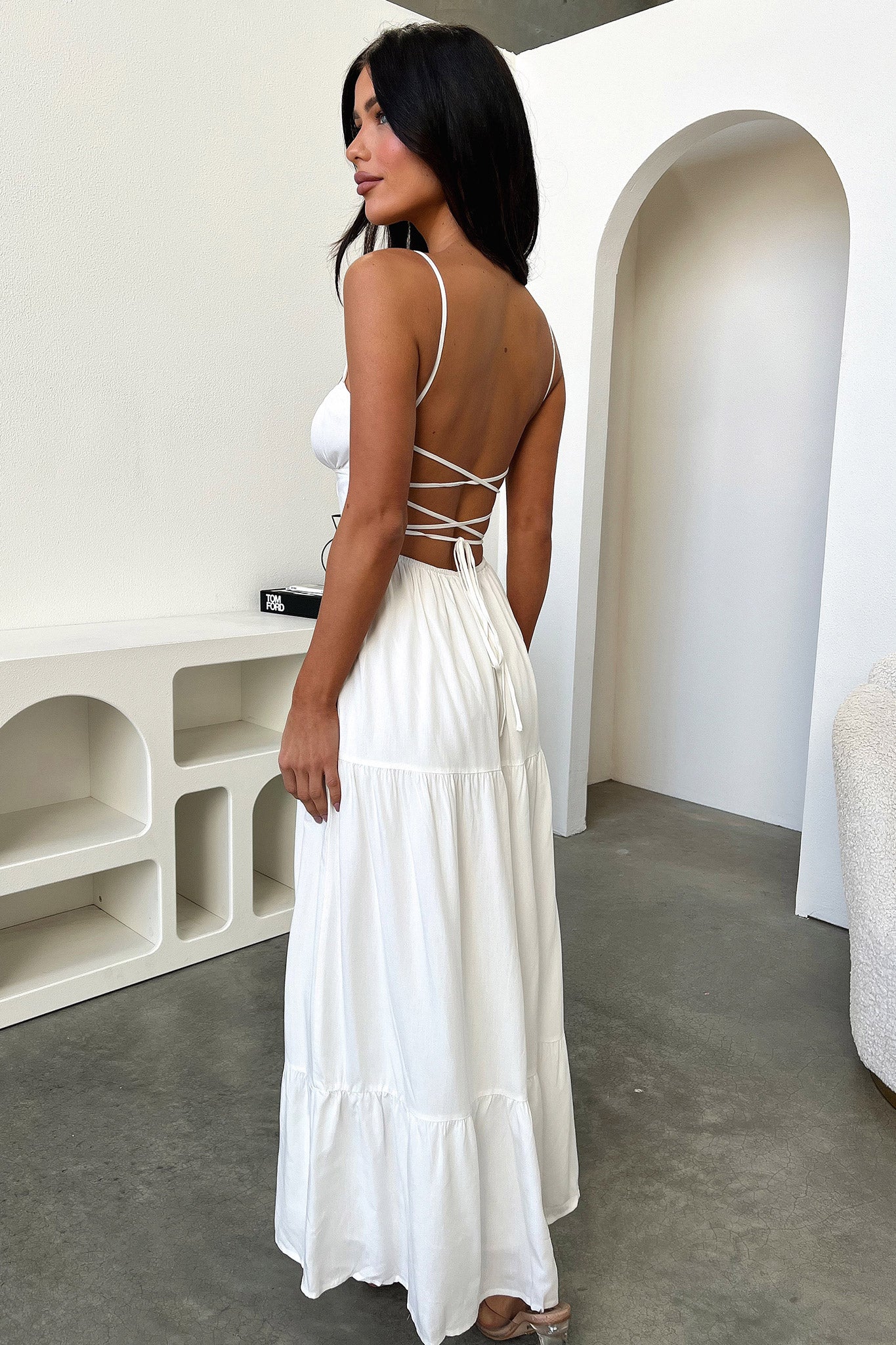 Allie Maxi Dress - White - Image 8
