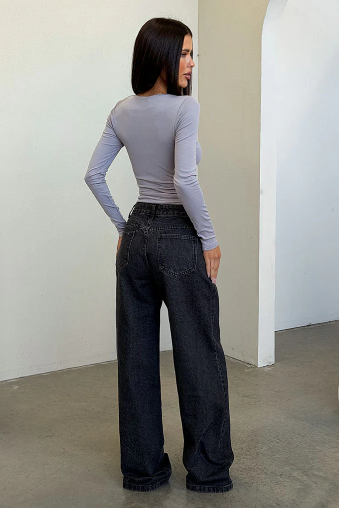 Andre Long Sleeve Top - Grey - Image 7