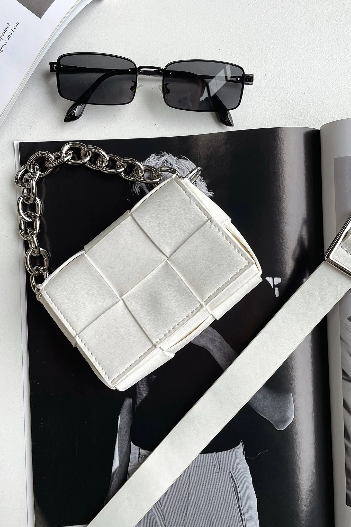 Arin Belt Bag - White - Image 2