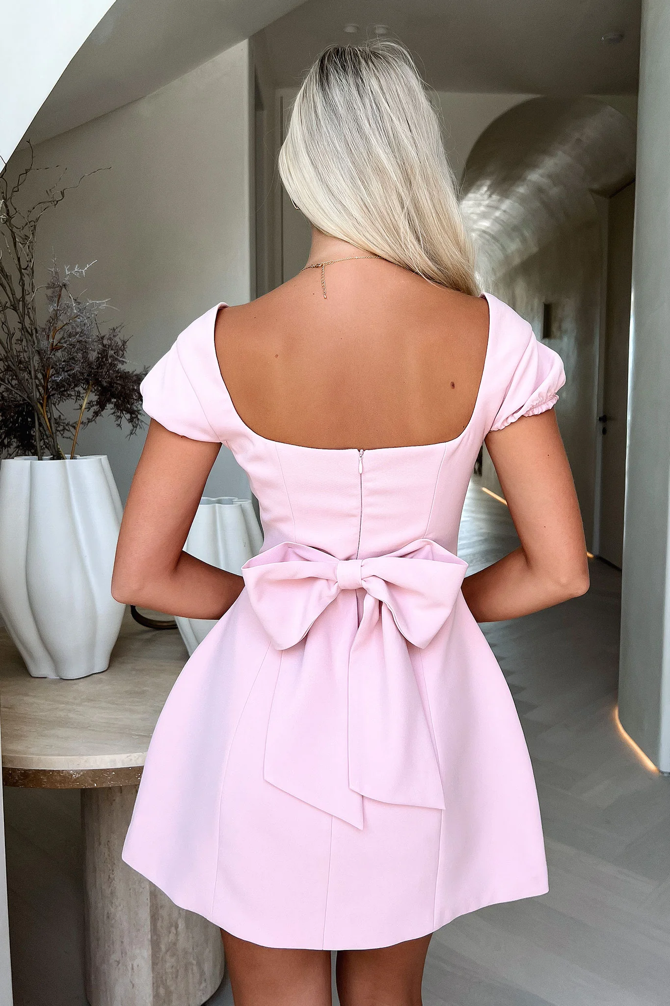 Arlette Mini Dress - Pink - Image 3