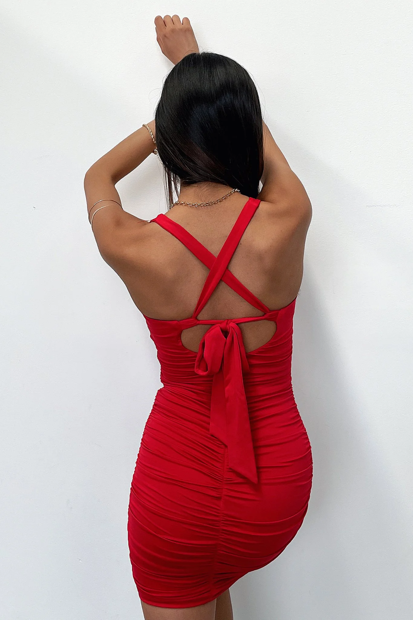Autum Dress - Red - Image 7