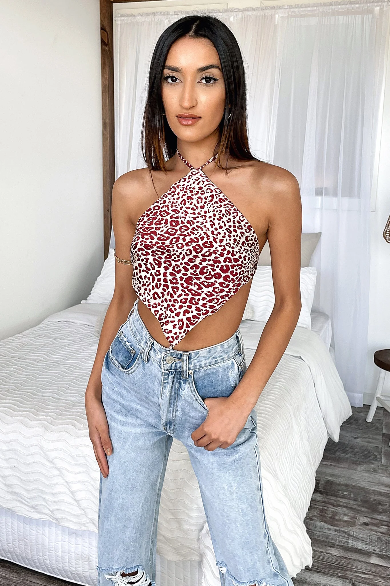 Bandit Crop - Red Leopard - Image 2