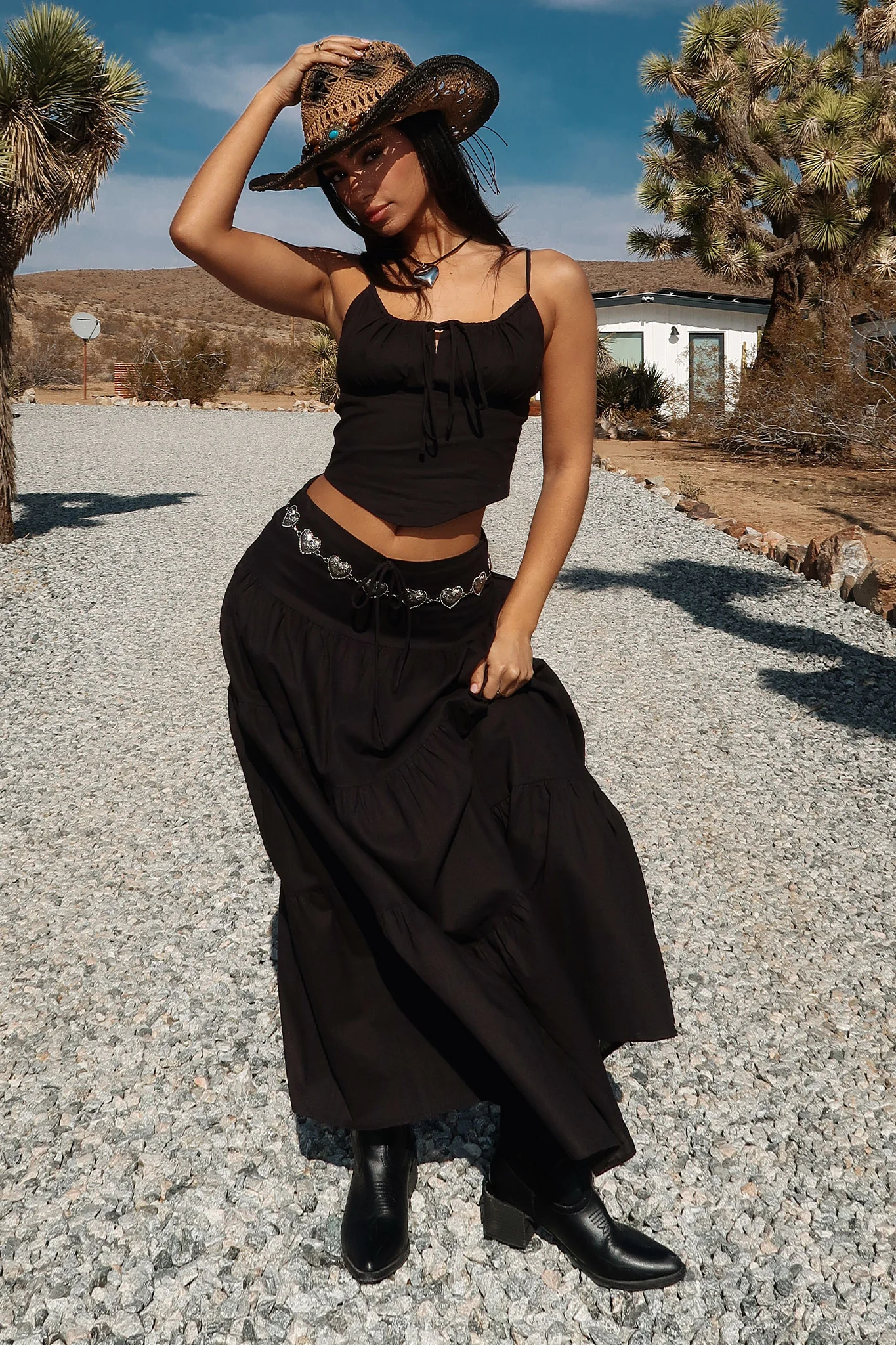 Barbados Linen Top - Black - Image 5