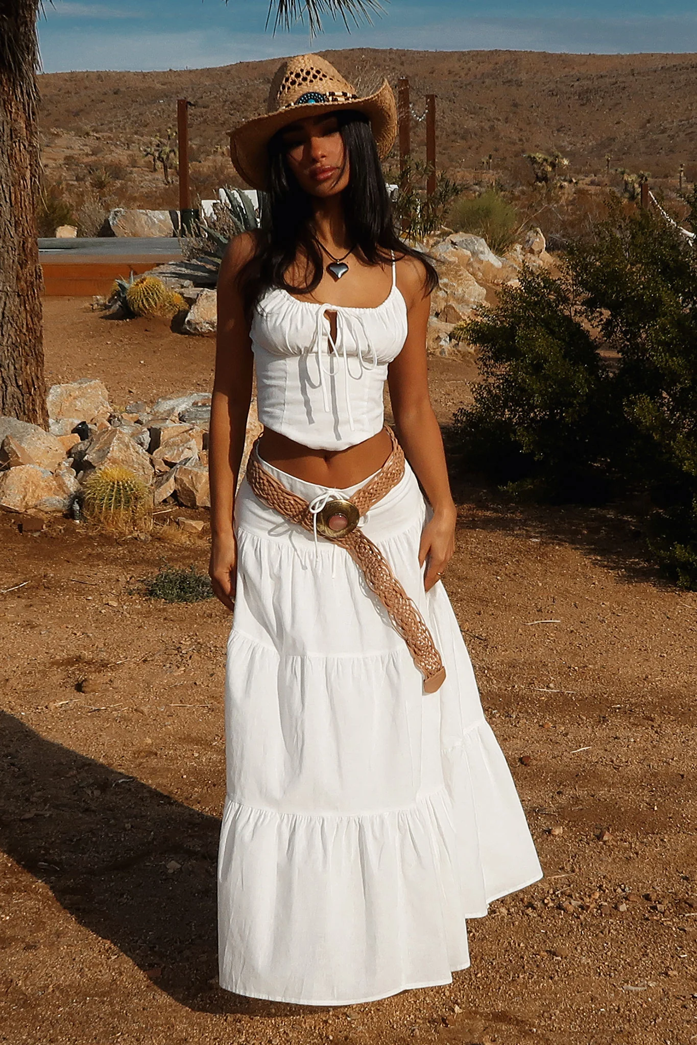 Barbados Linen Top - White - Image 2