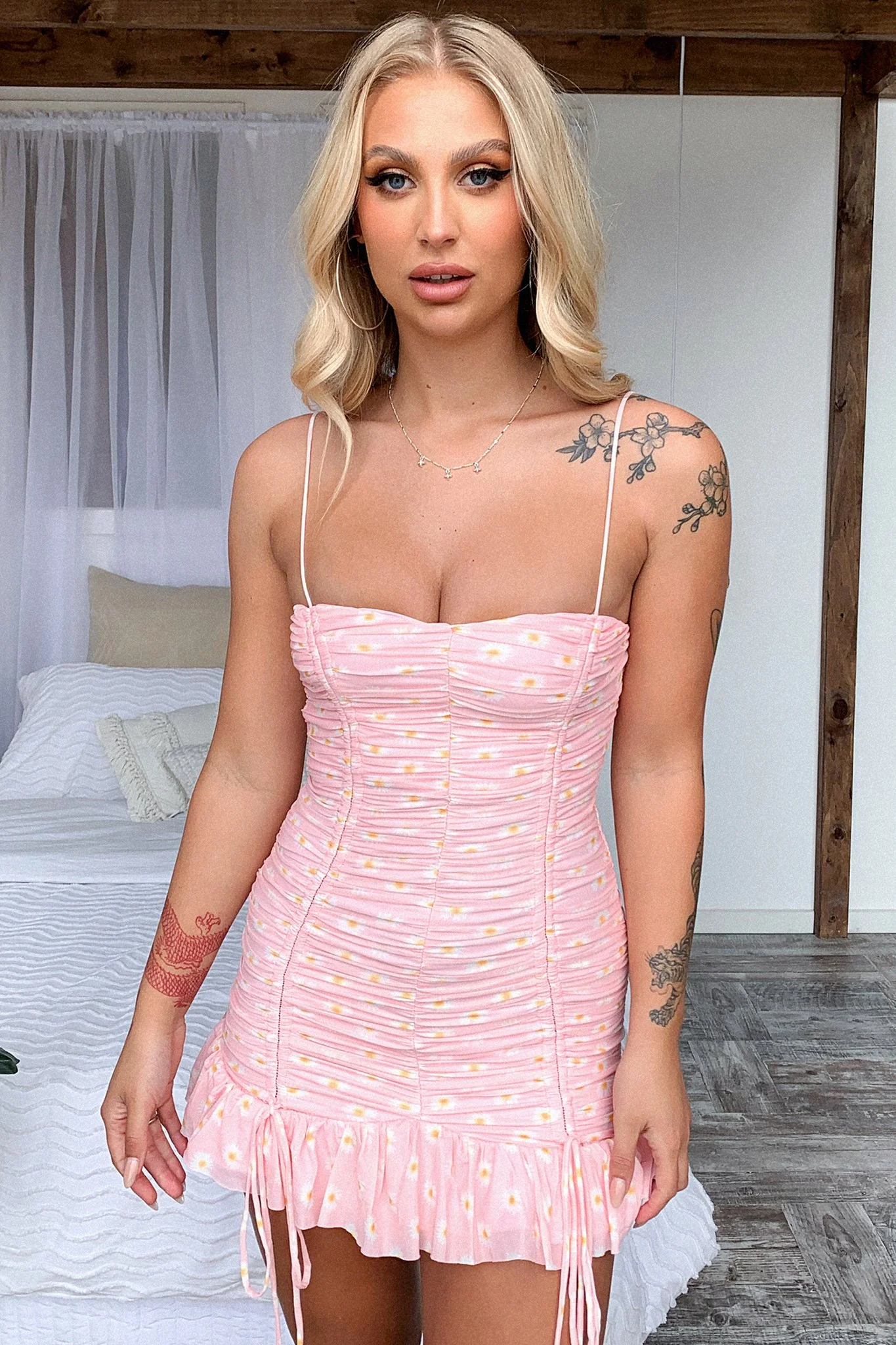 Cassidy Dress - Pink Floral - Image 3