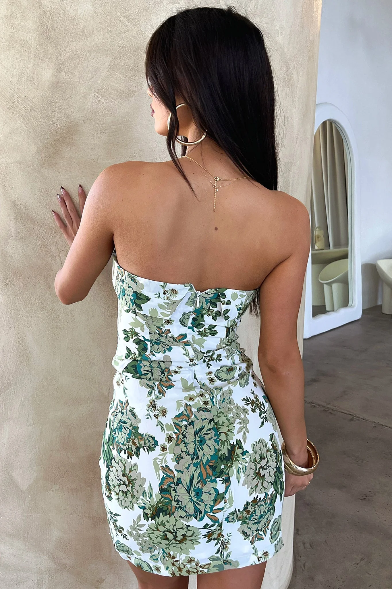 Charms Dress - Green Floral - Image 7