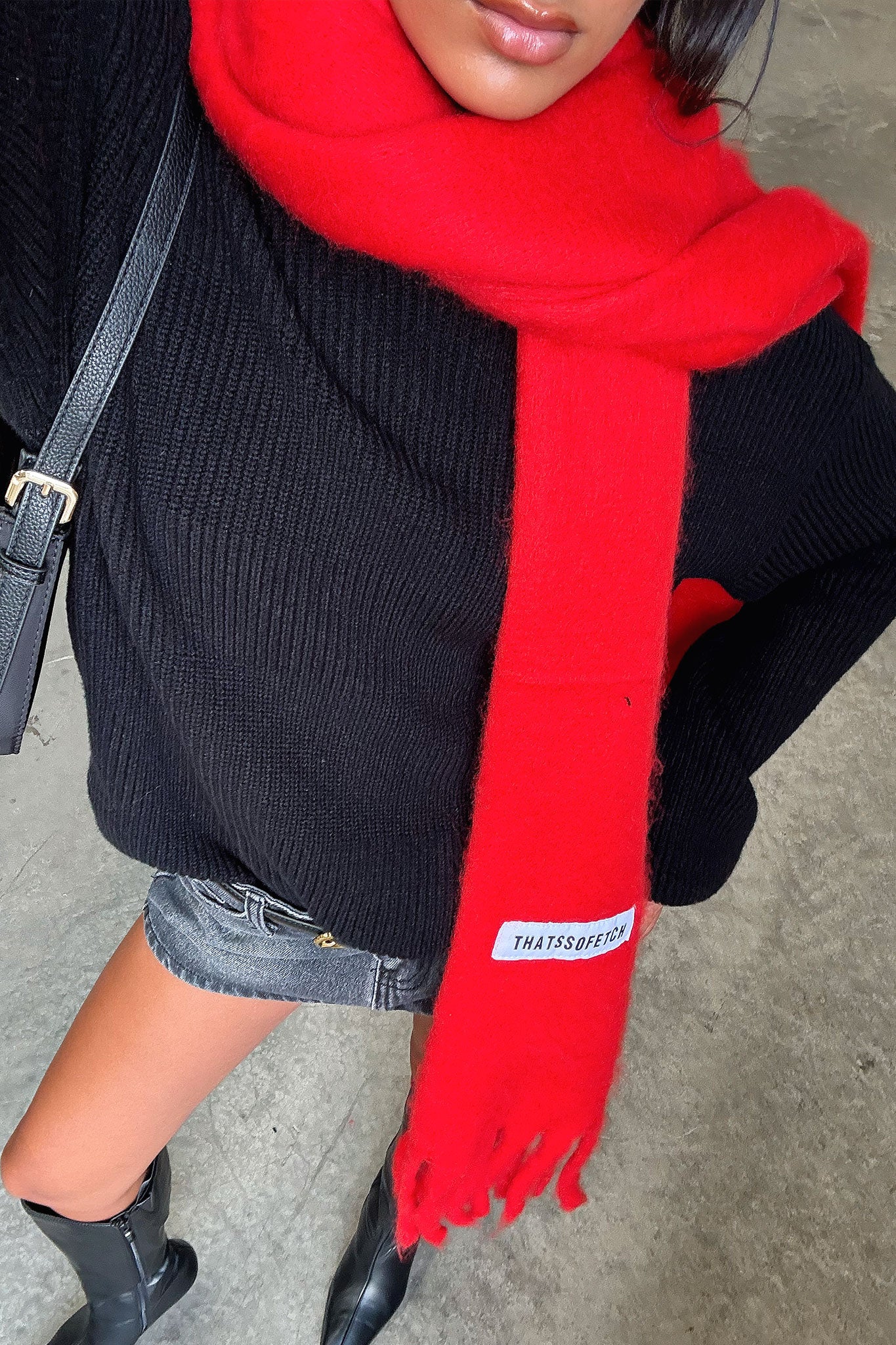 Cinzia Scarf - Red - Image 2