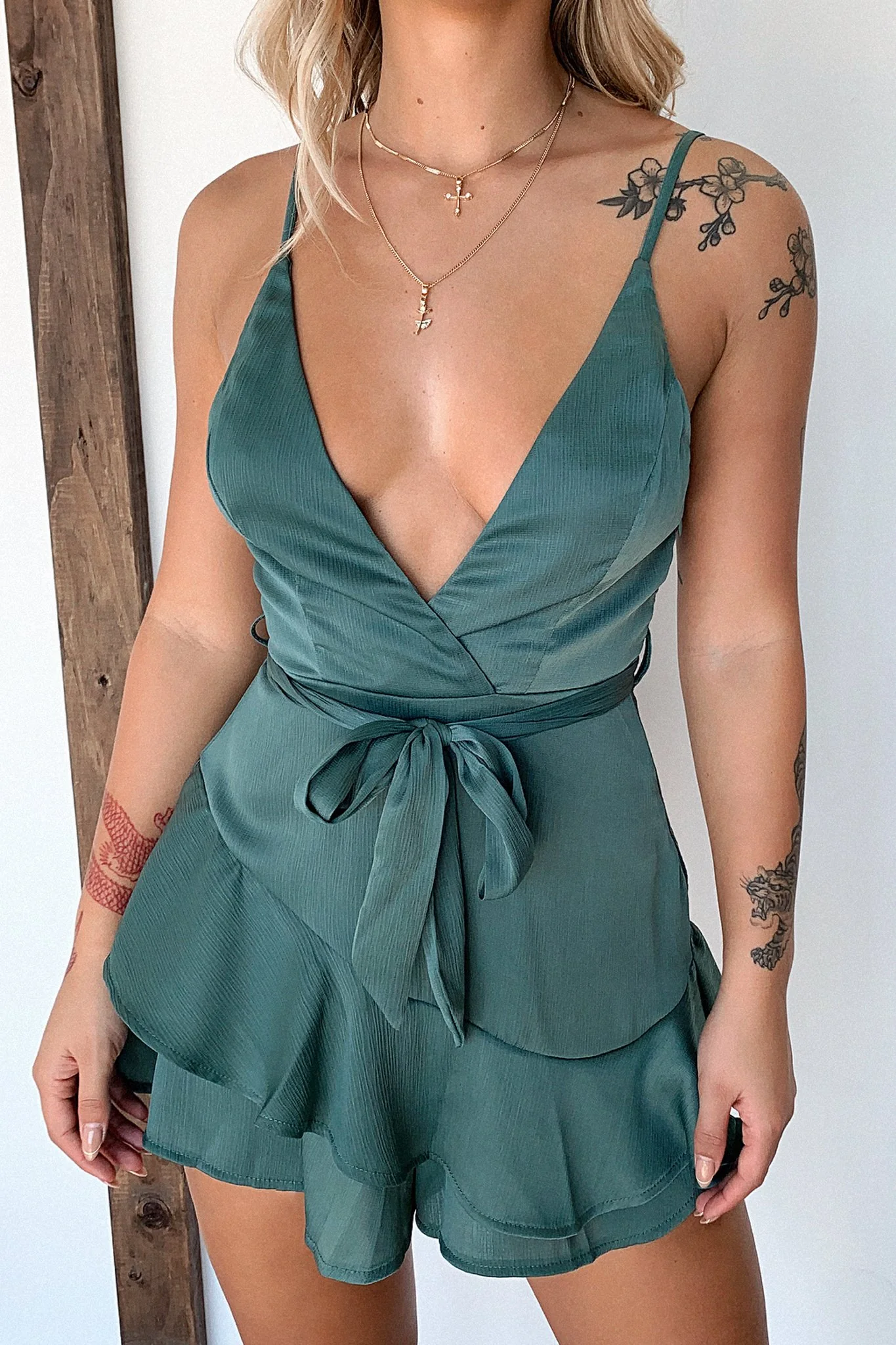 Coco Playsuit - Emerald - Image 2