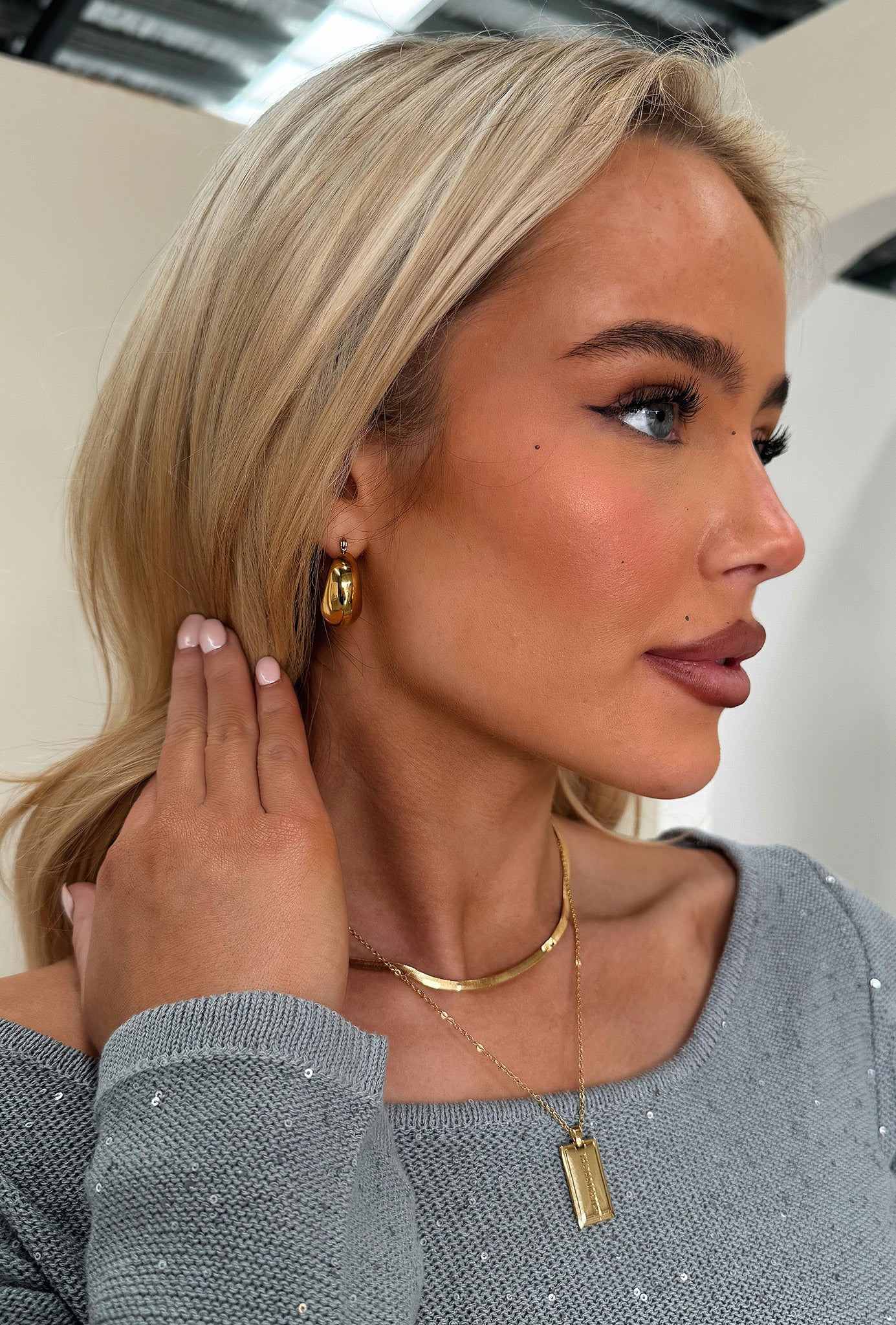 Concetta Hoops - 18K Gold Plated - Image 4