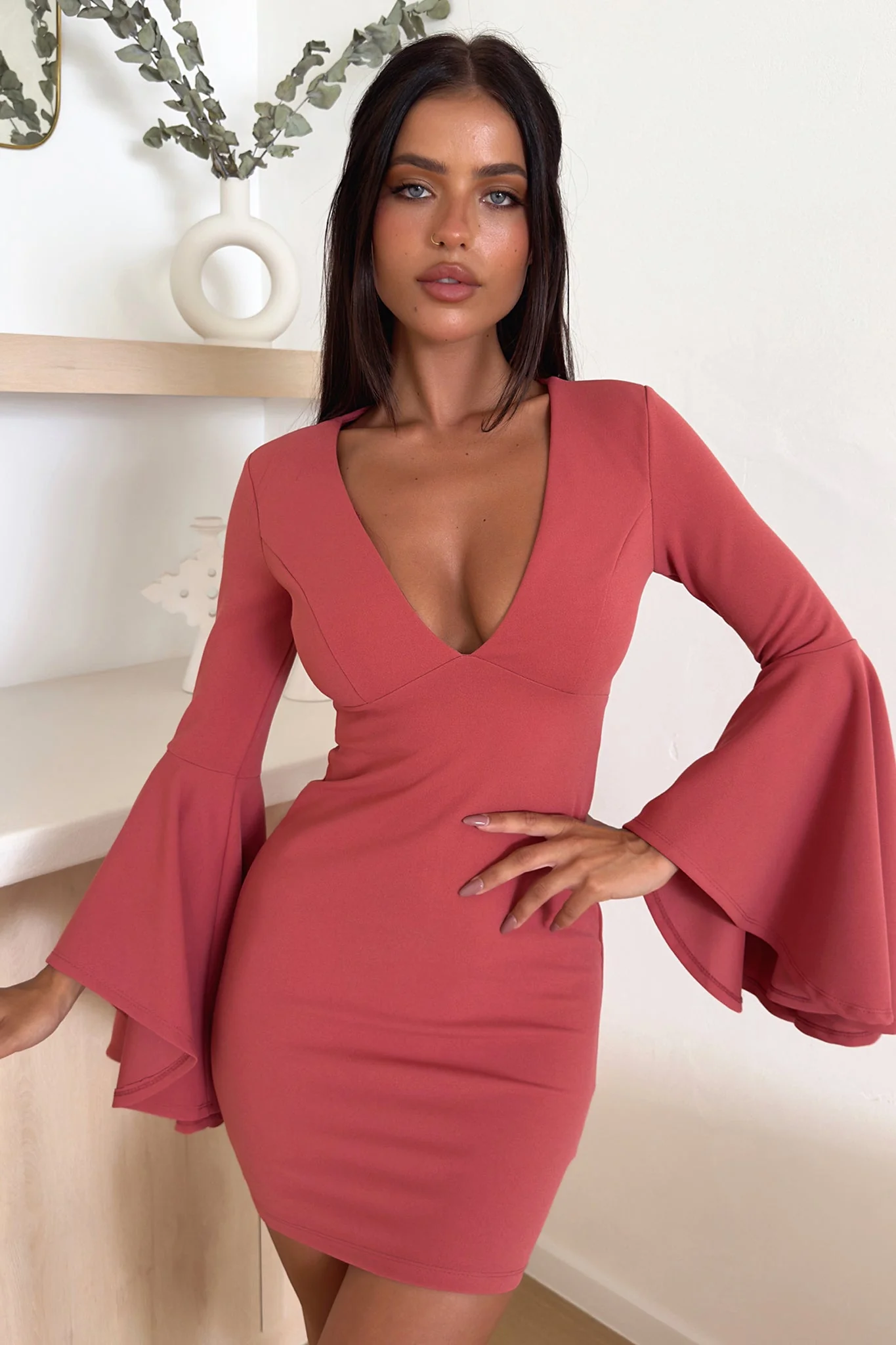 Constance Dress - Plum - Image 3