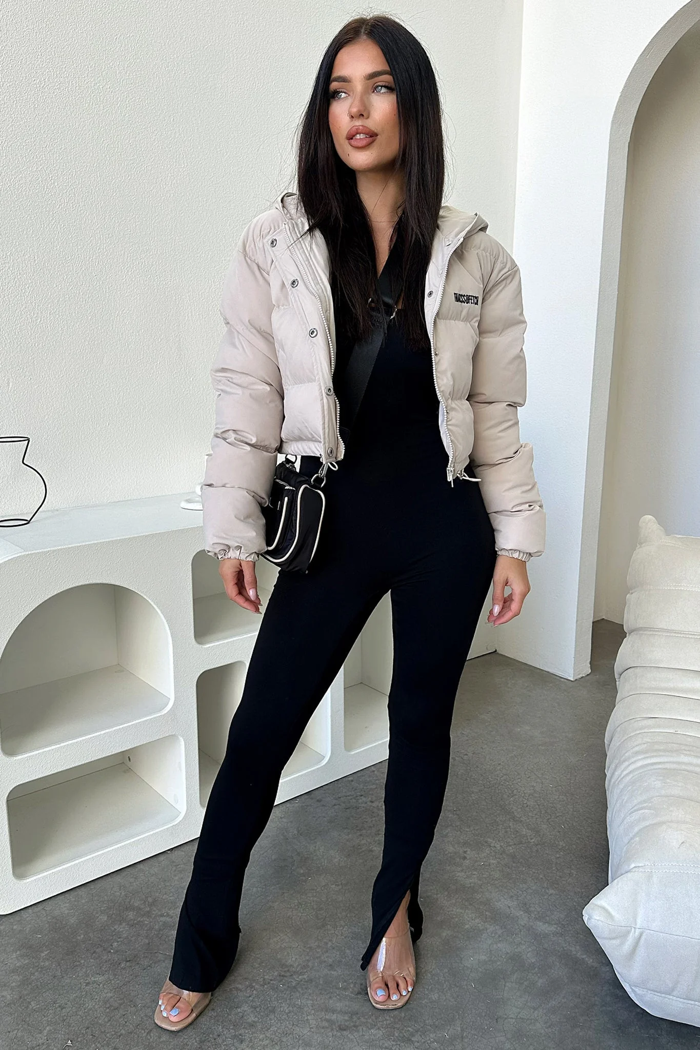 Cyrus Puffer Jacket - Bone - Image 3