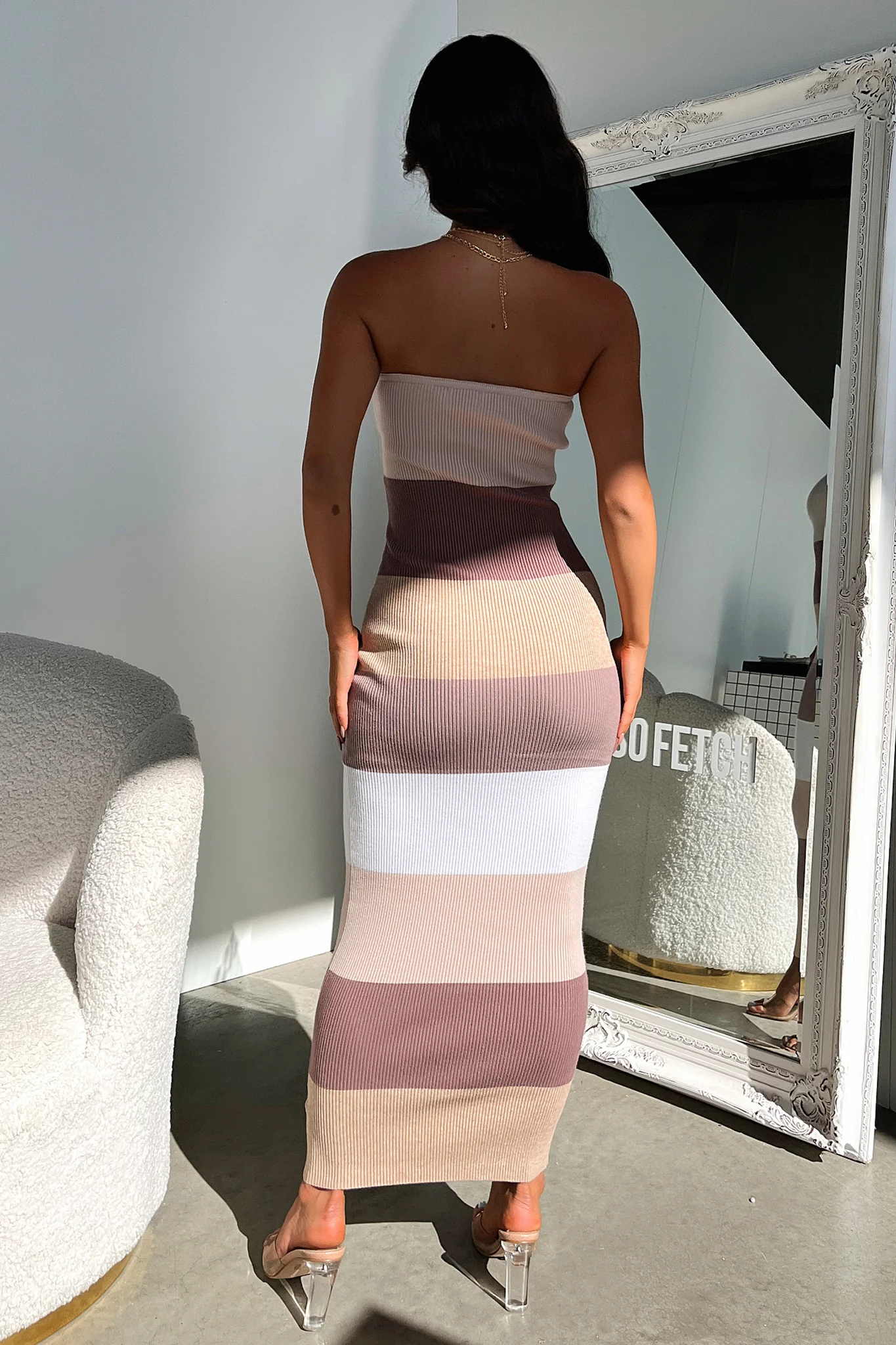Drake Maxi Dress - Brown - Image 7
