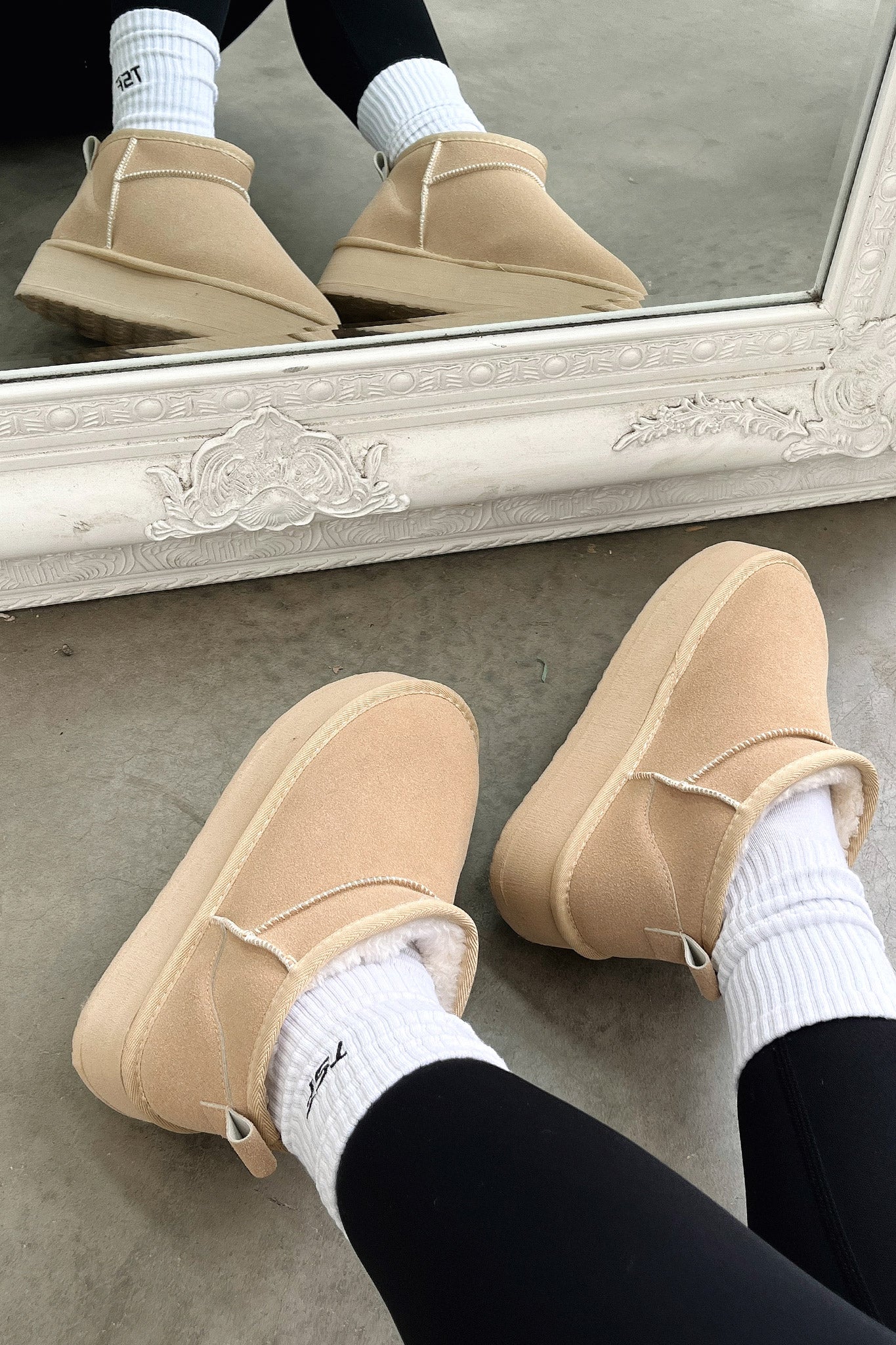 Eesha Platform Boots - Sand - Image 3