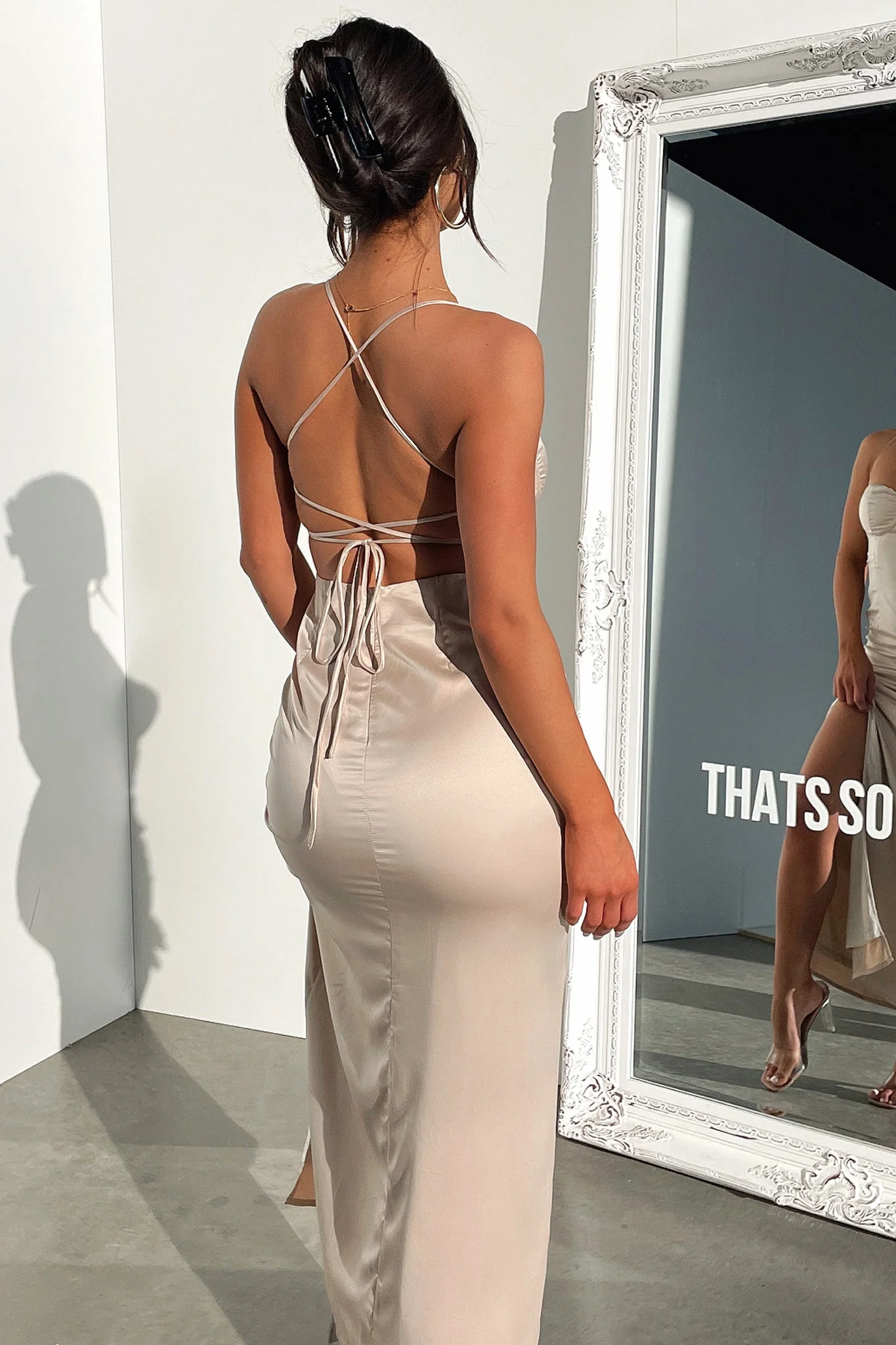 Elizabeth Maxi Dress - Champagne - Image 7
