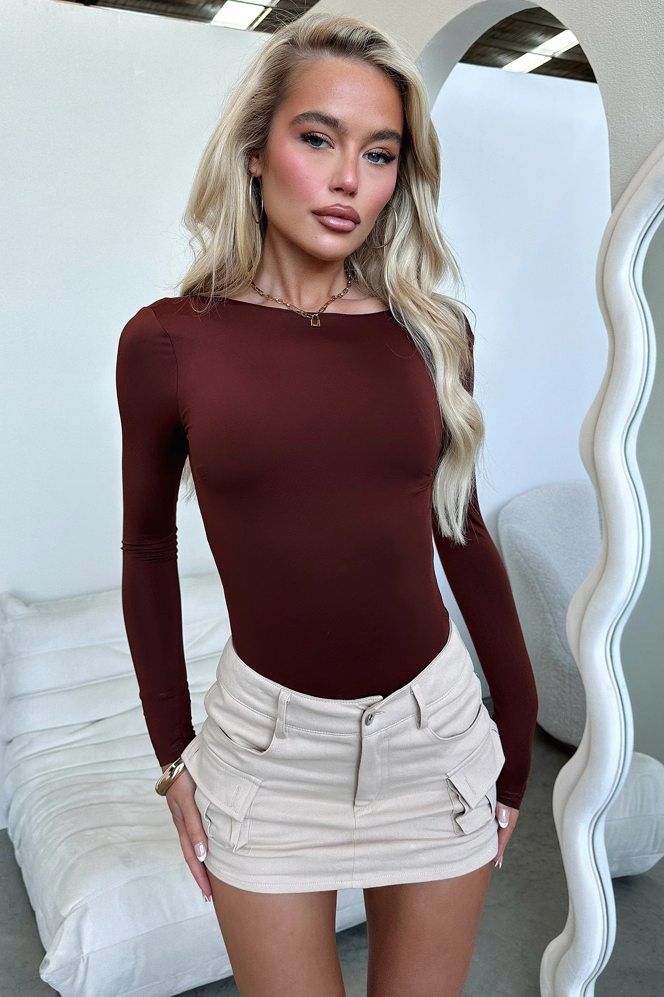 Eve Bodysuit - Brown - Image 5