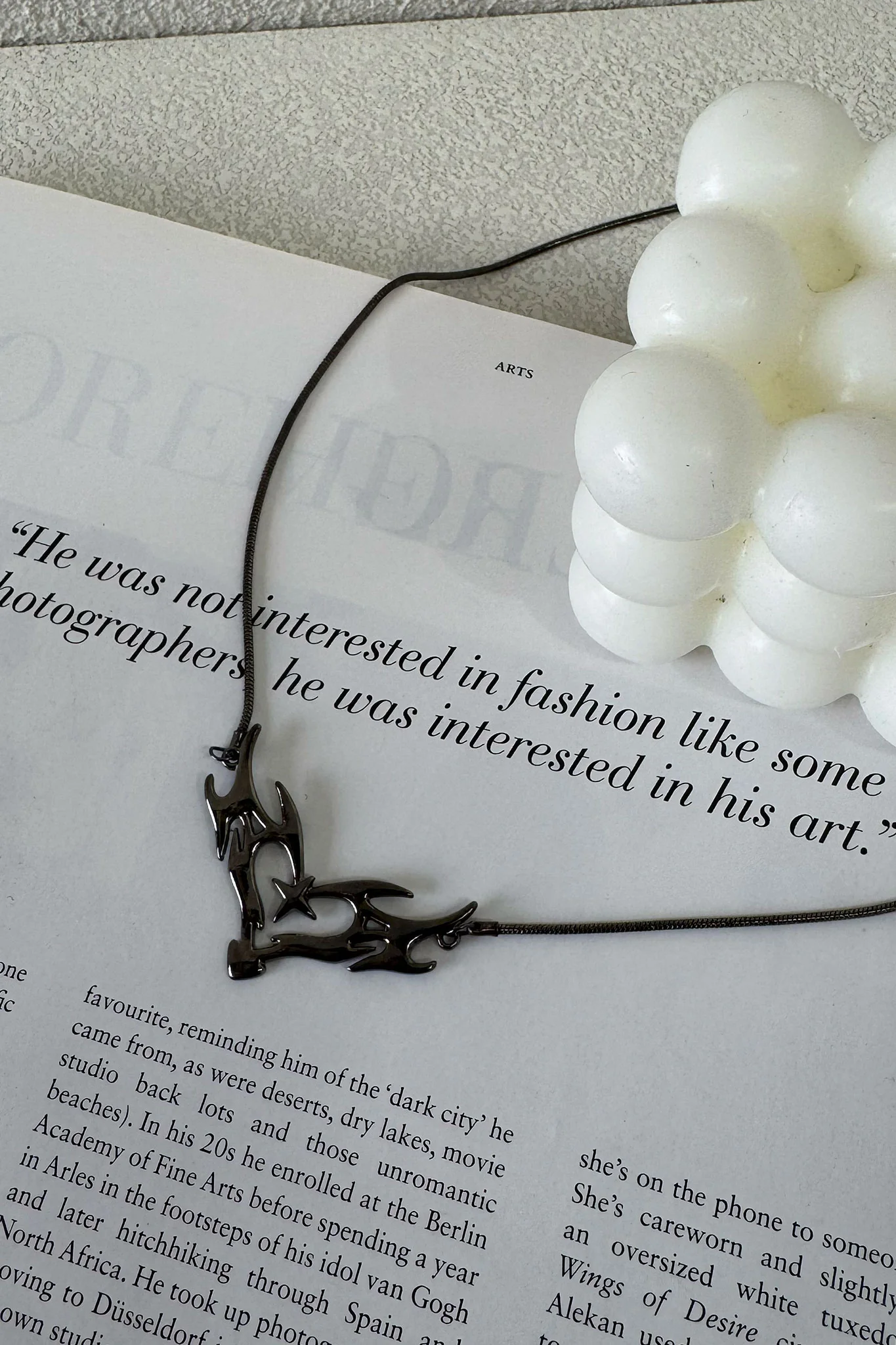 Fearless Necklace - Gunmetal - Image 2