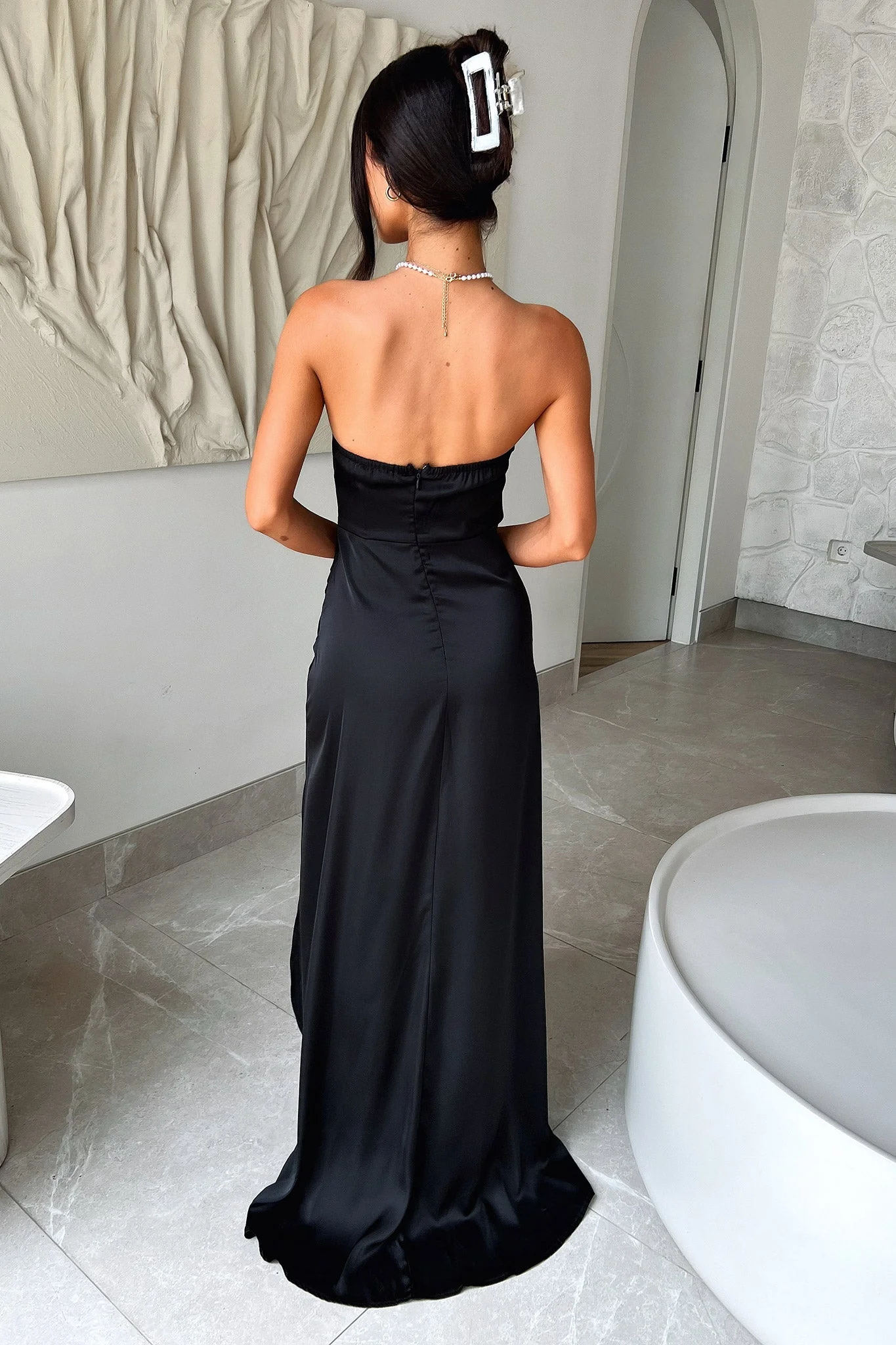 Fleur Maxi Dress - Black - Image 6