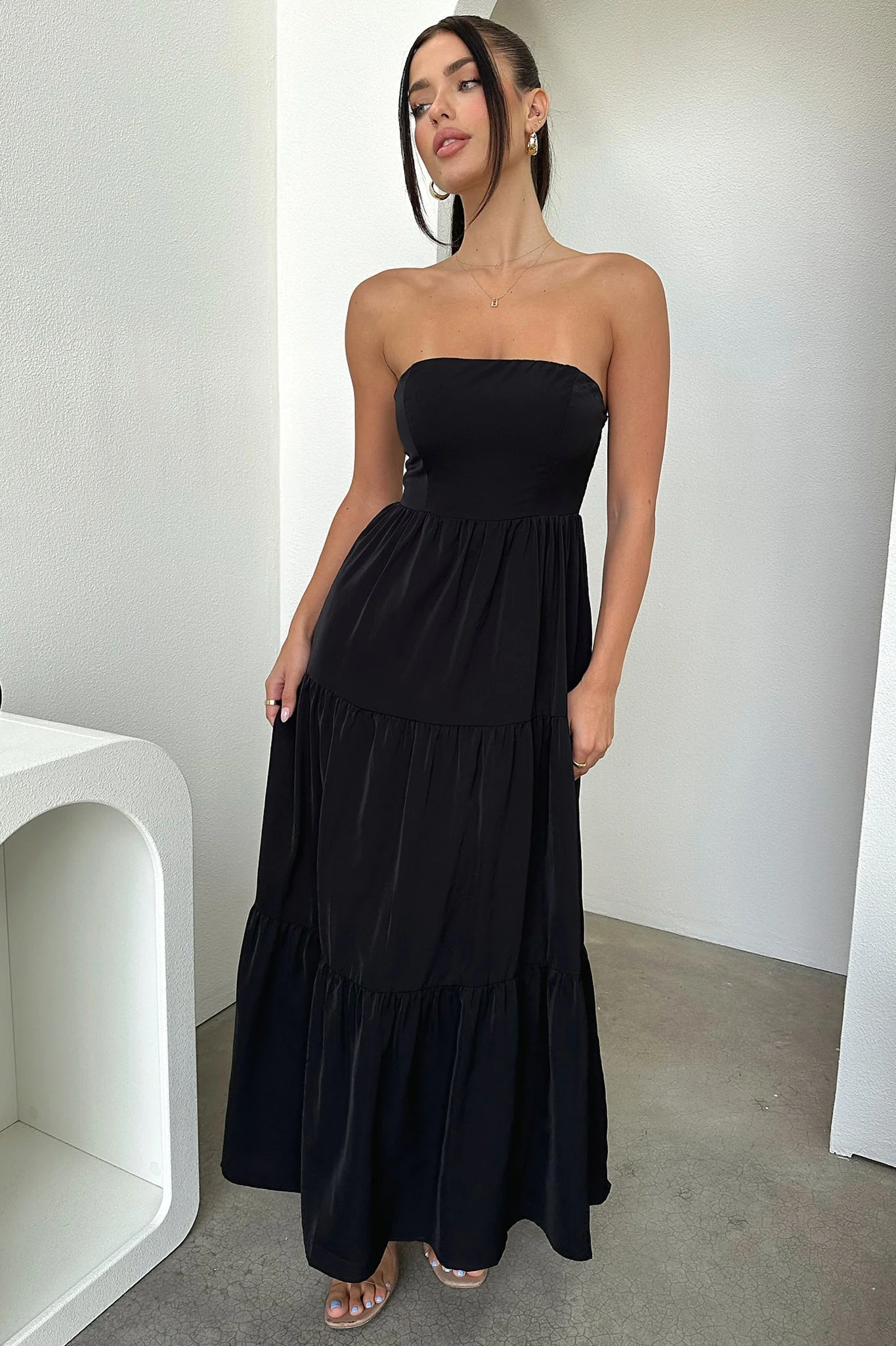 Hailey Maxi Dress - Black - Image 4