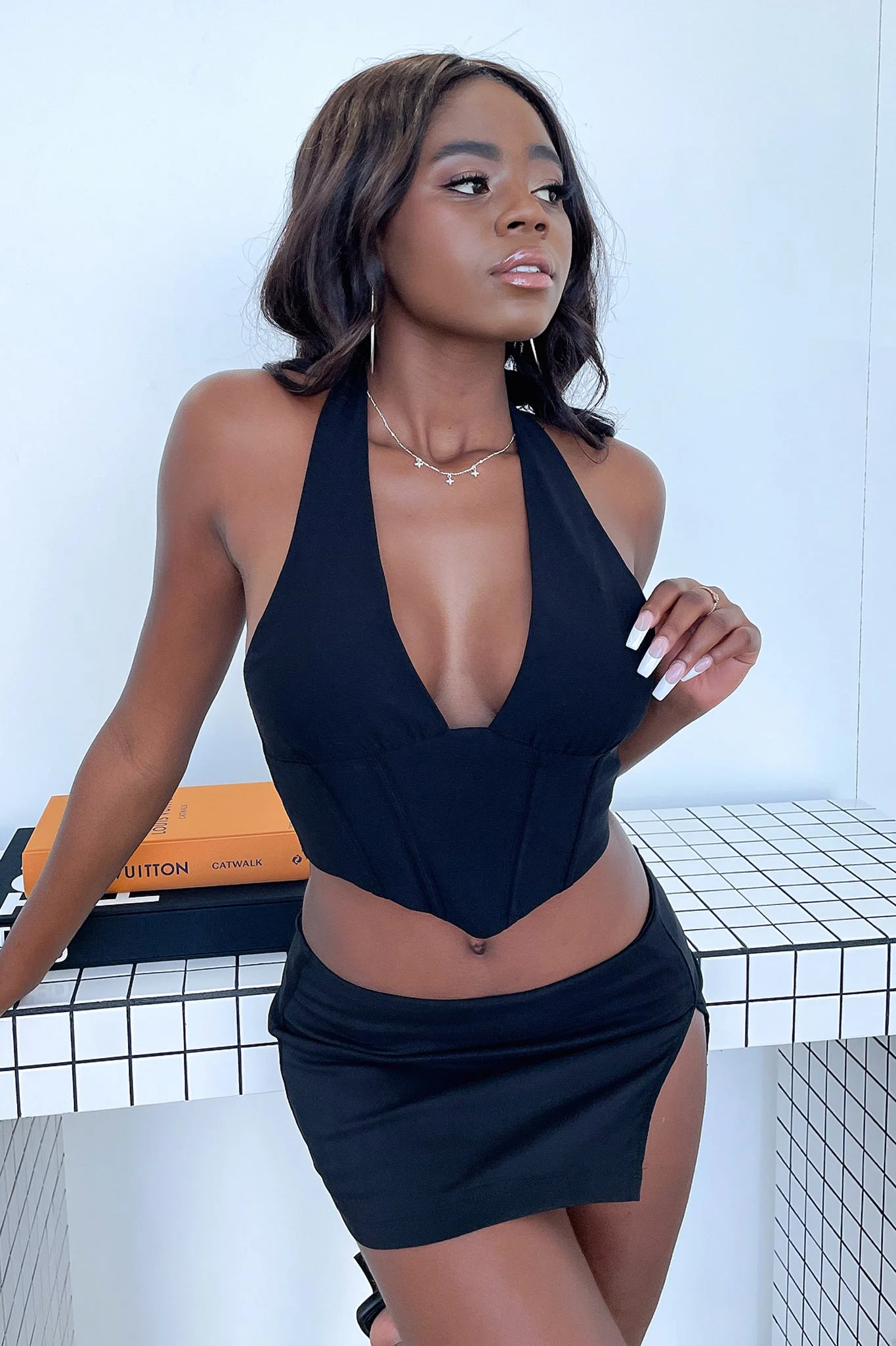 Ingrid Mini Skirt - Black - Image 4