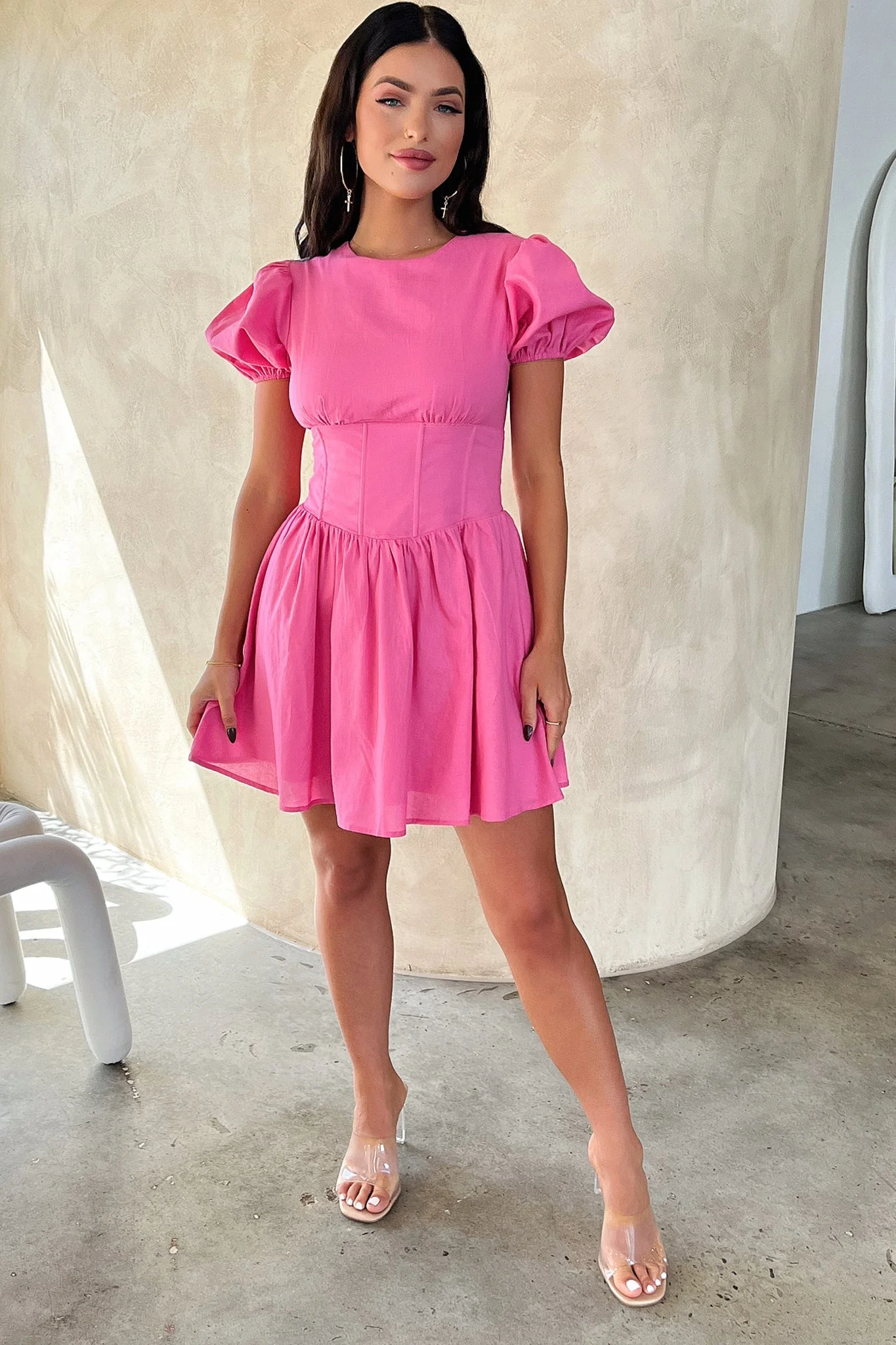 Jordyn Dress - Hot Pink - Image 5