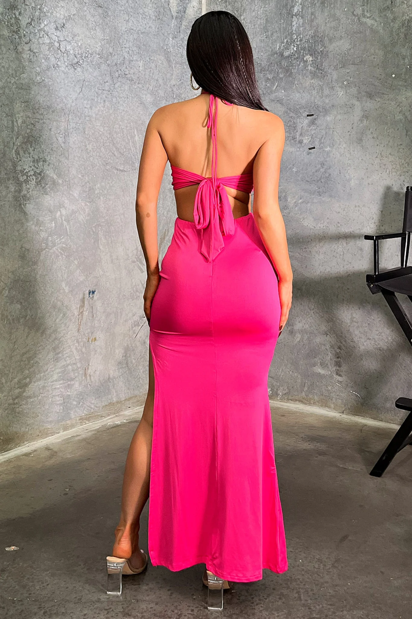 Kaila Maxi Dress - Hot Pink - Image 5