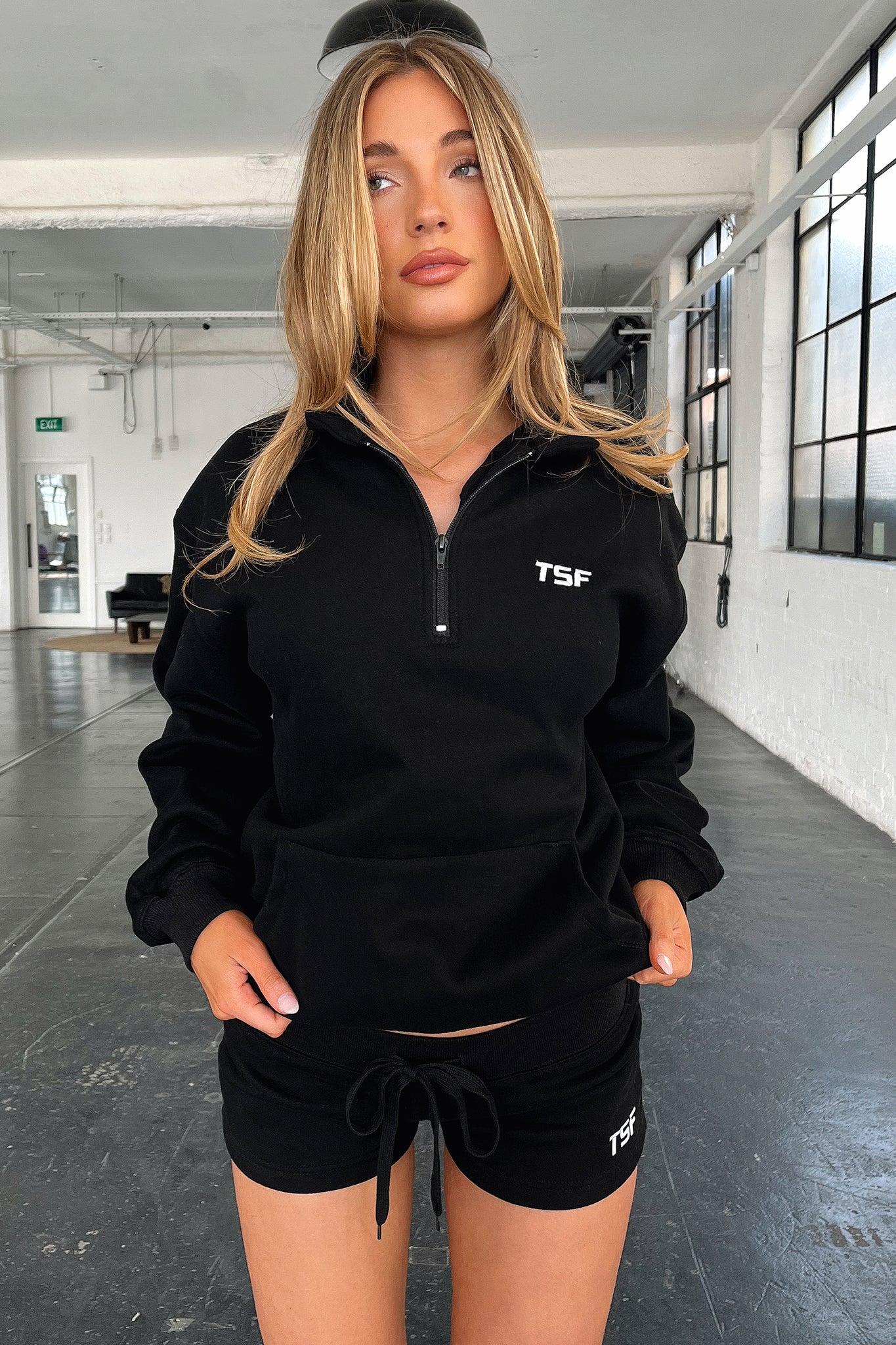 Kaztek Half Zip Sweater - Black - Image 2