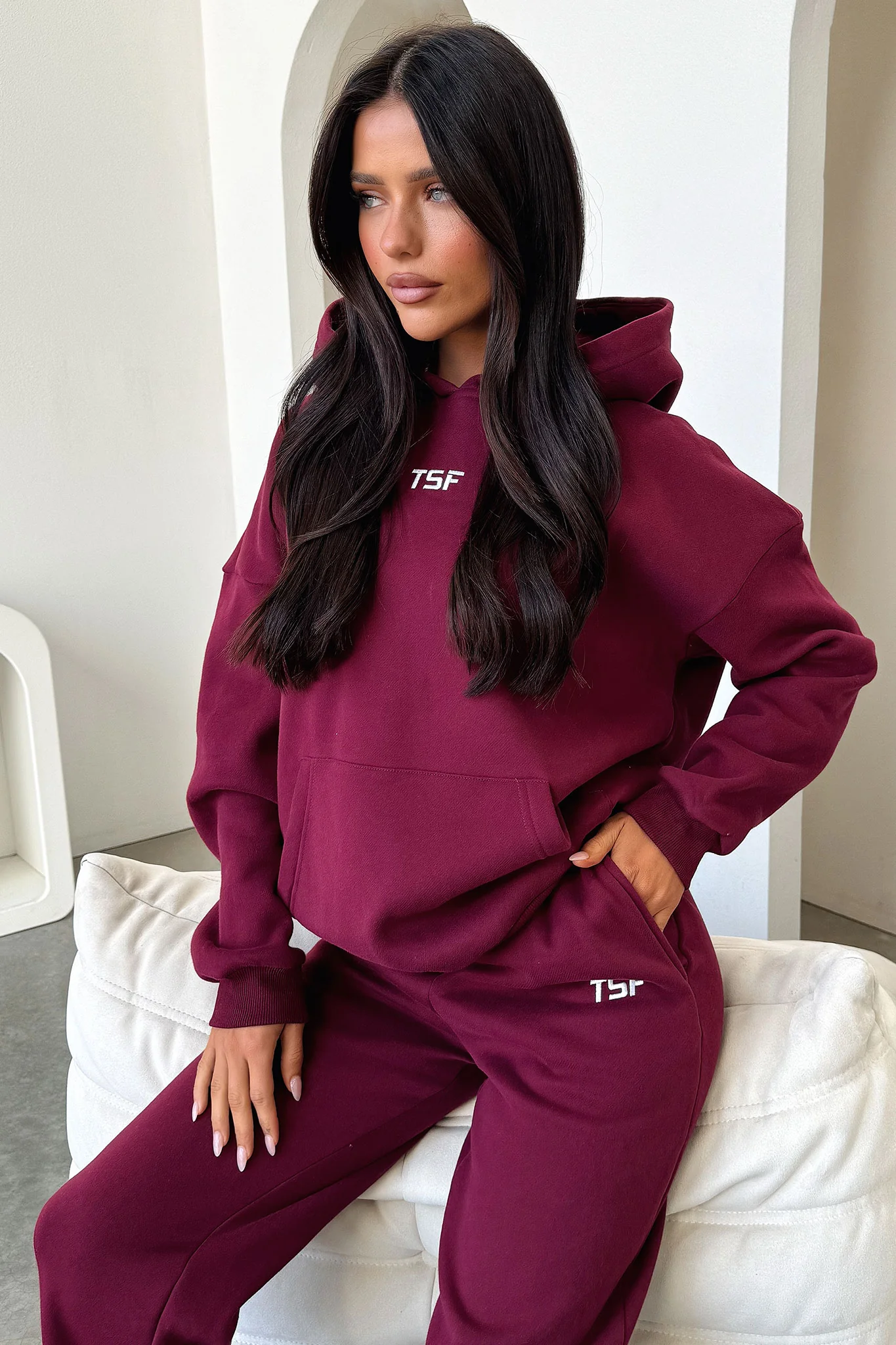 Kaztek Sweatpants - Maroon - Image 6