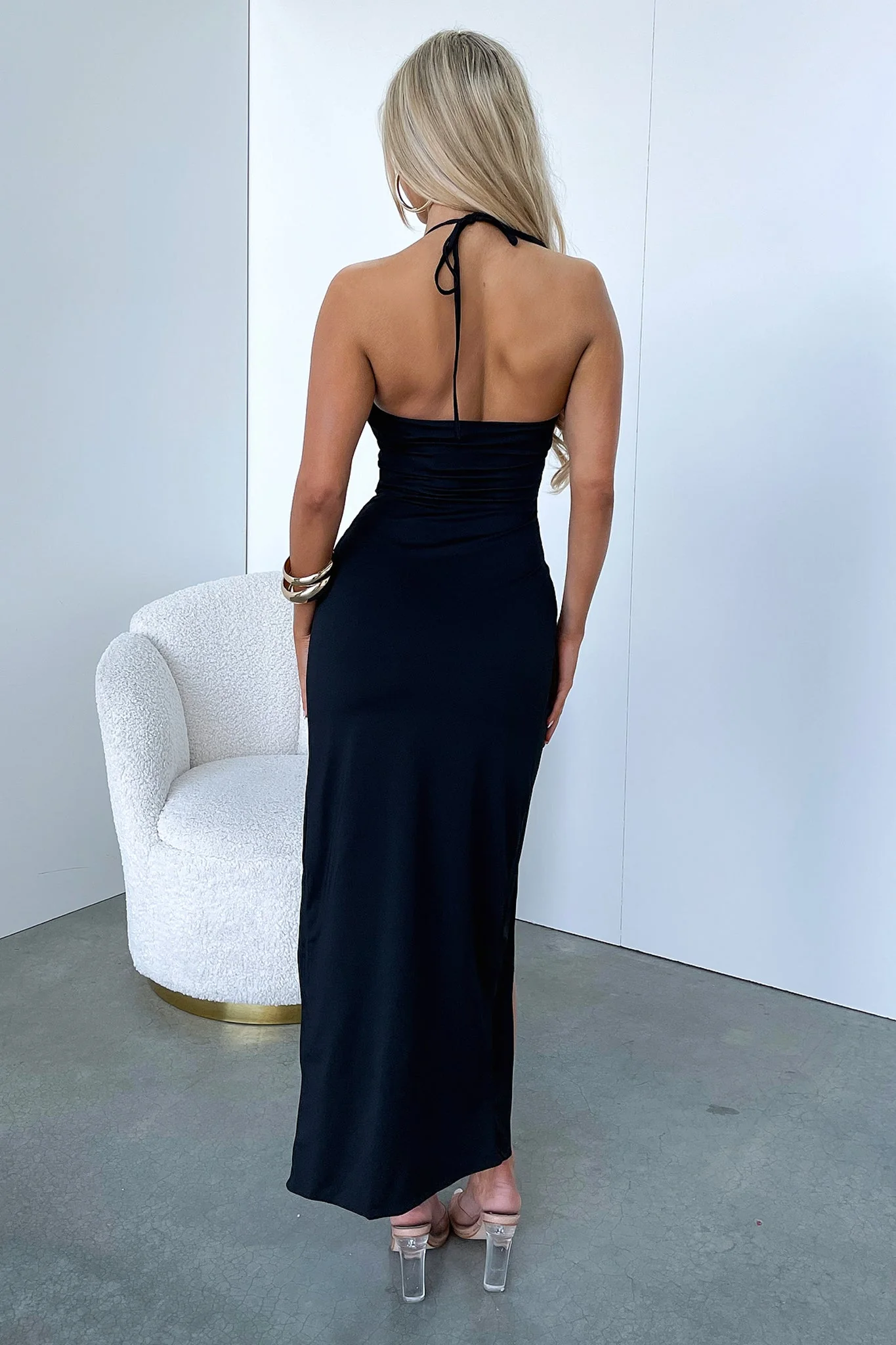 Kyle Midi Dress - Black - Image 4