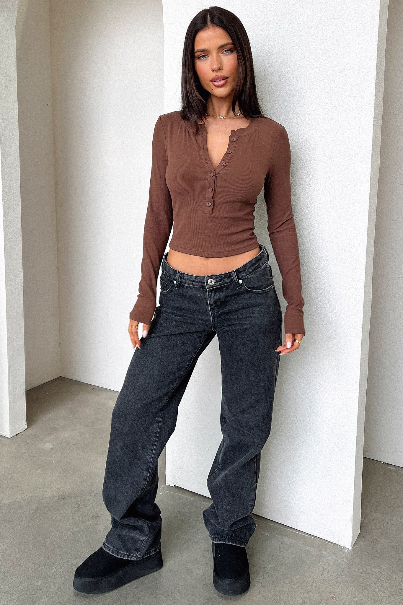 Liliana Top - Brown - Image 4