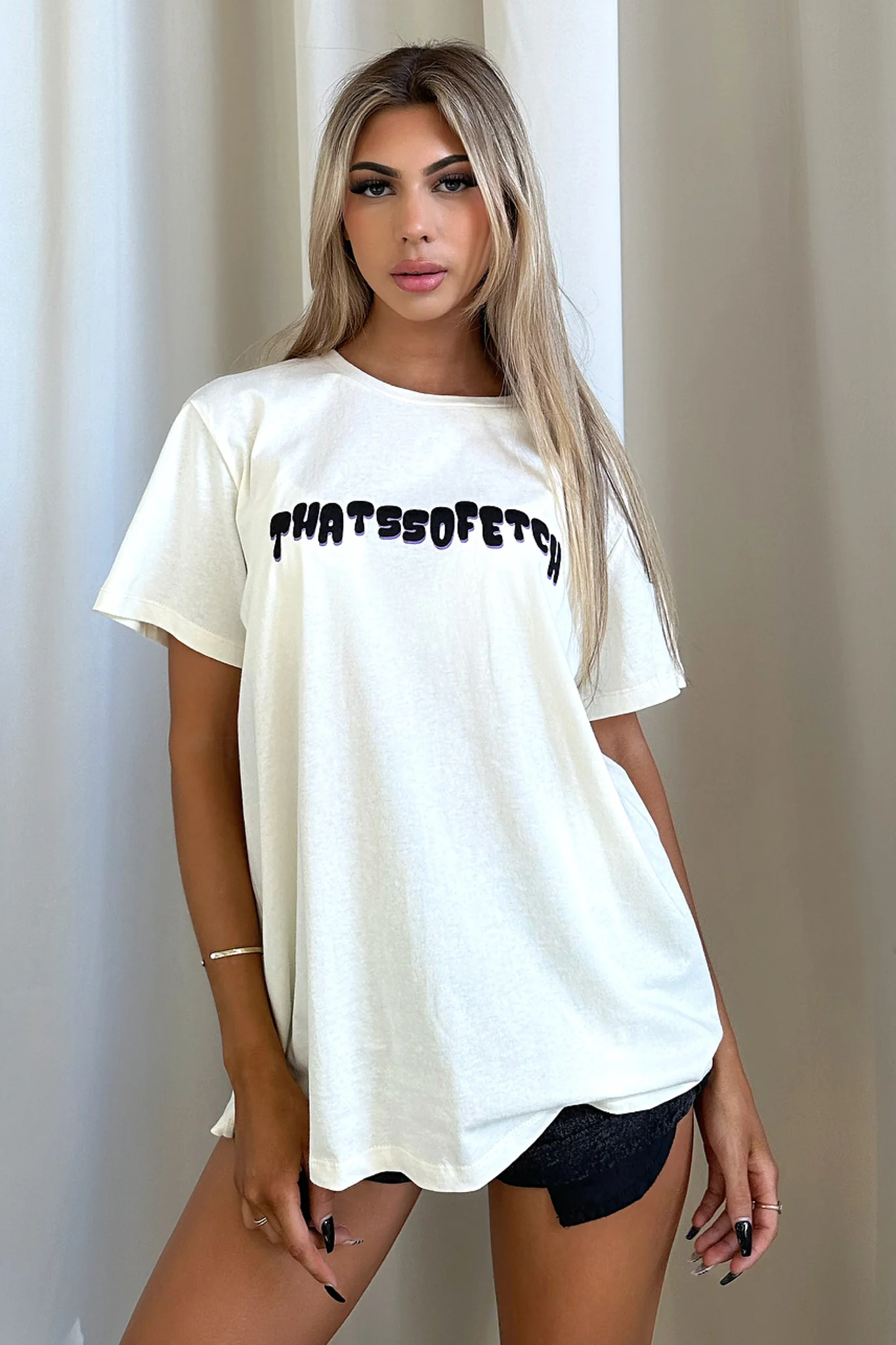 Low Down Tee - Cream - Image 5