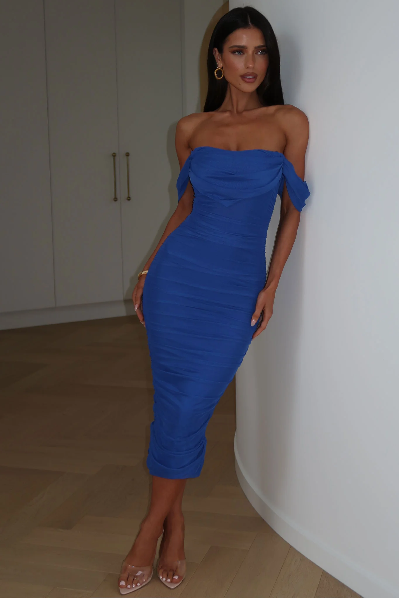 Lucinda Midi Dress - Royal Blue - Image 5