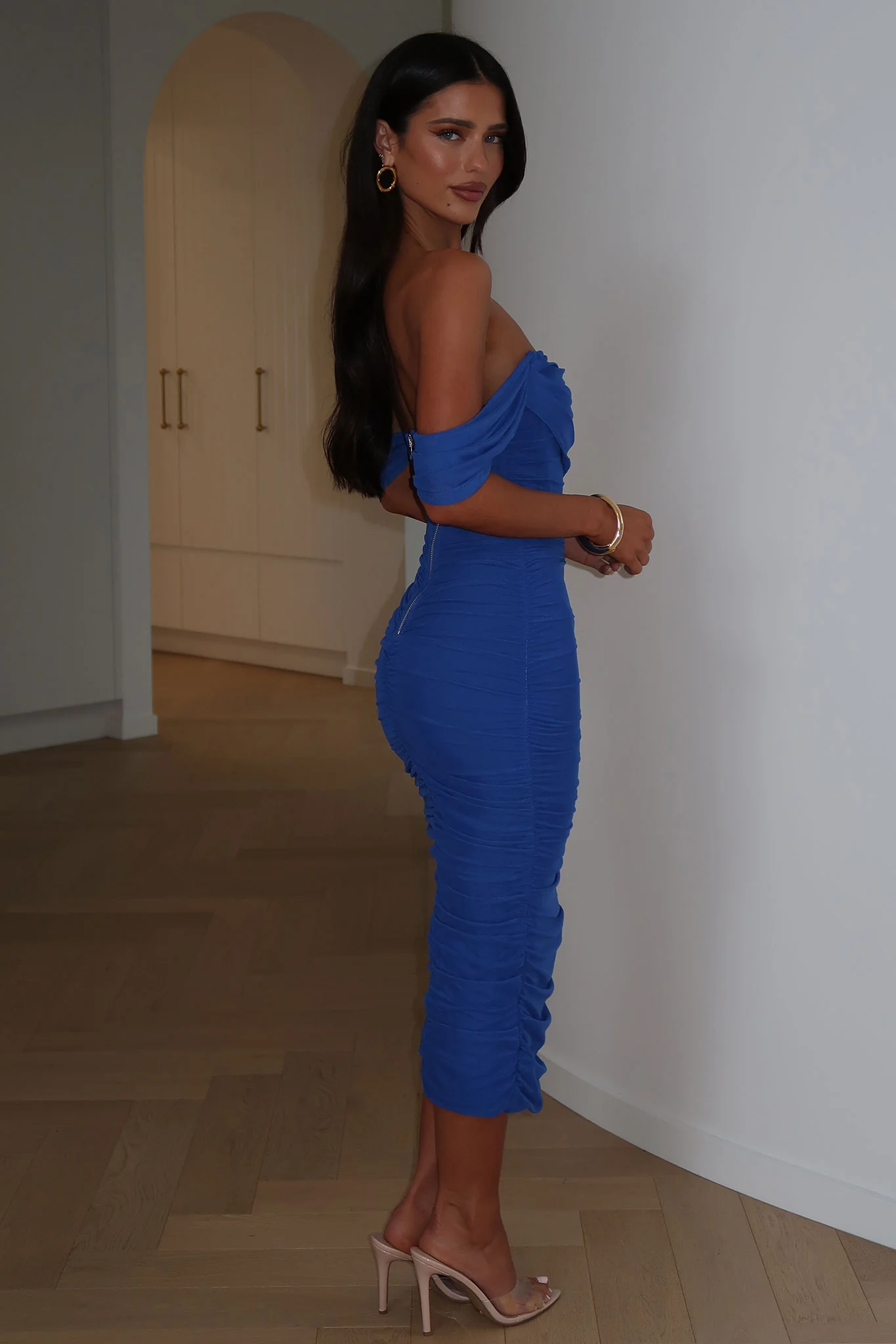 Lucinda Midi Dress - Royal Blue - Image 6