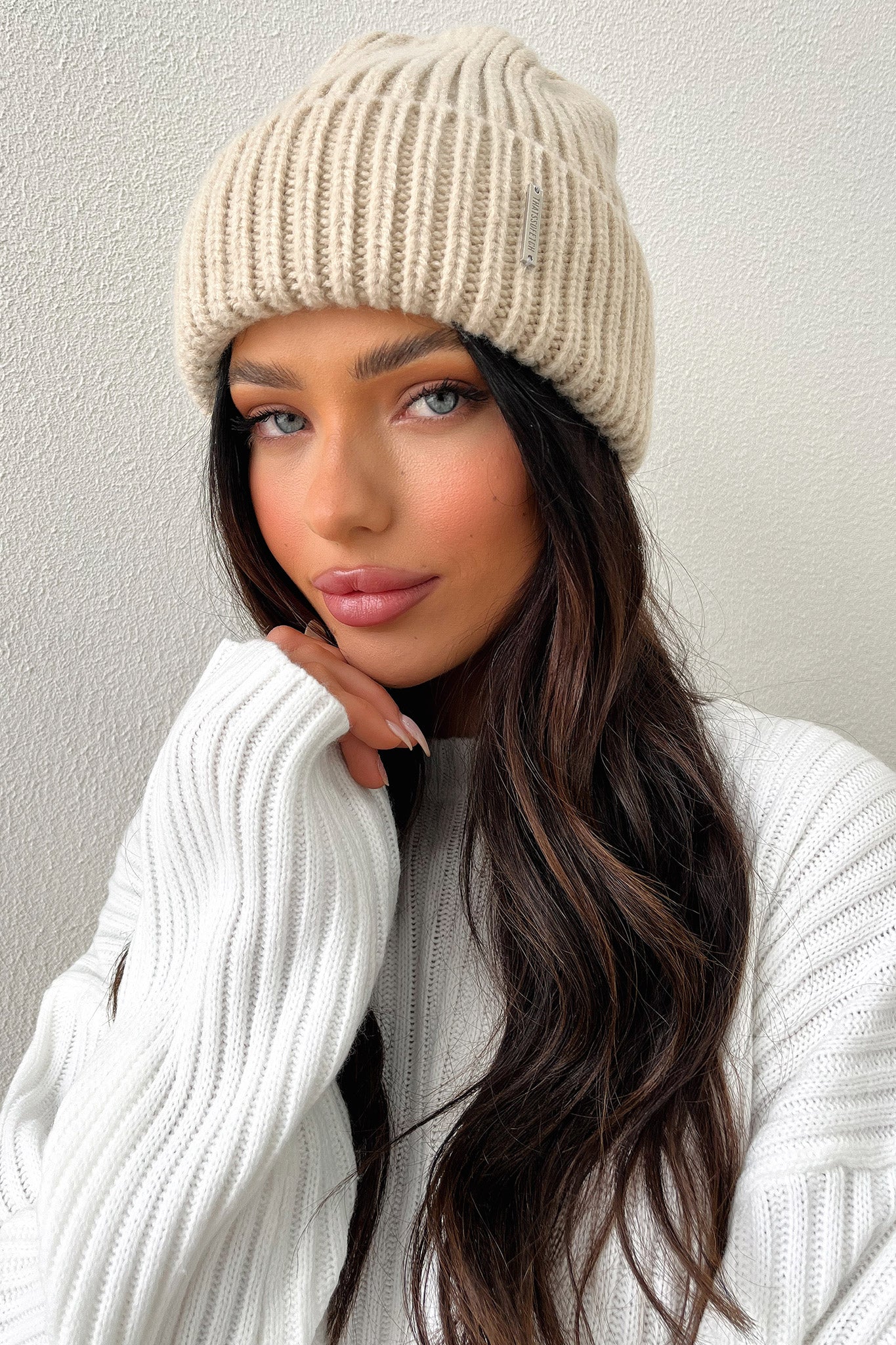 Luna Beanie - Beige - Image 5