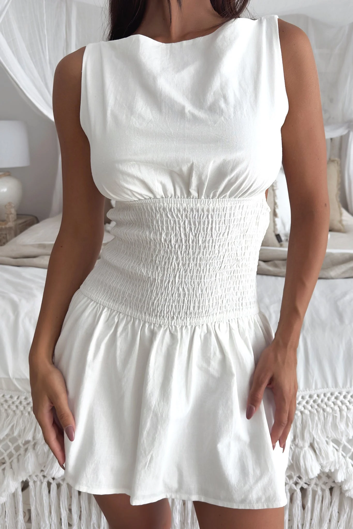 Mara Dress - White - Image 4