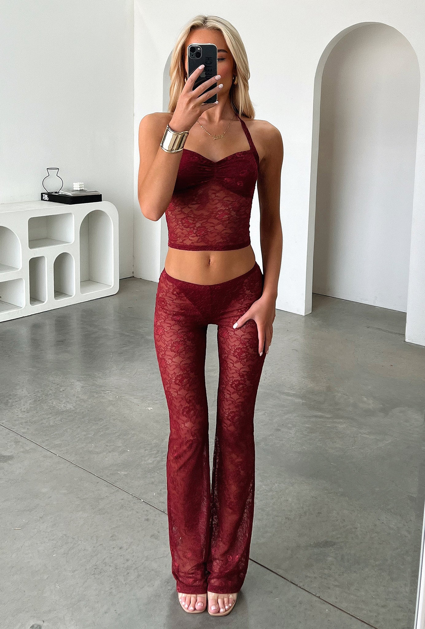 Melina Pants - Burgundy - Image 6