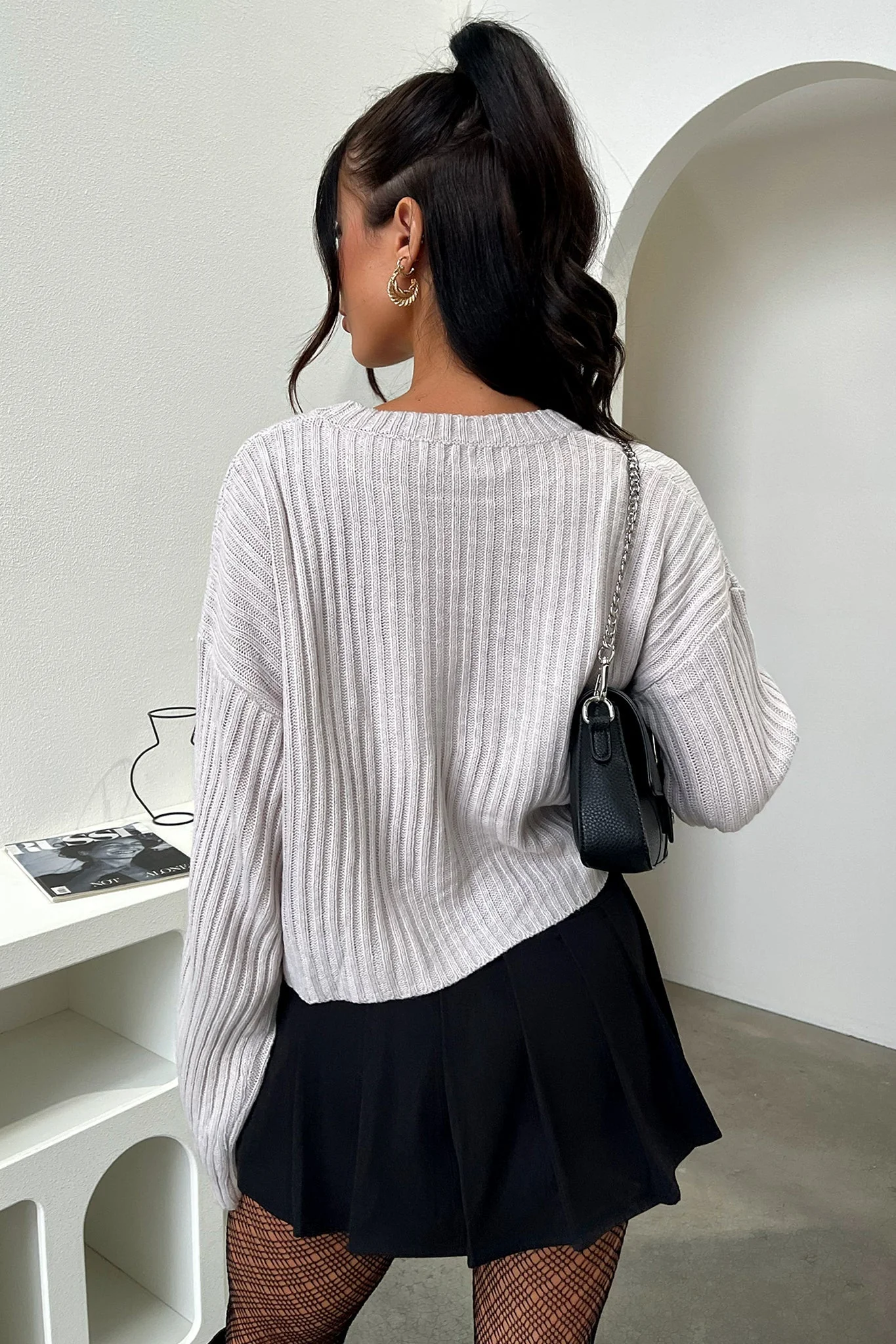Mina Knit - Grey - Image 8