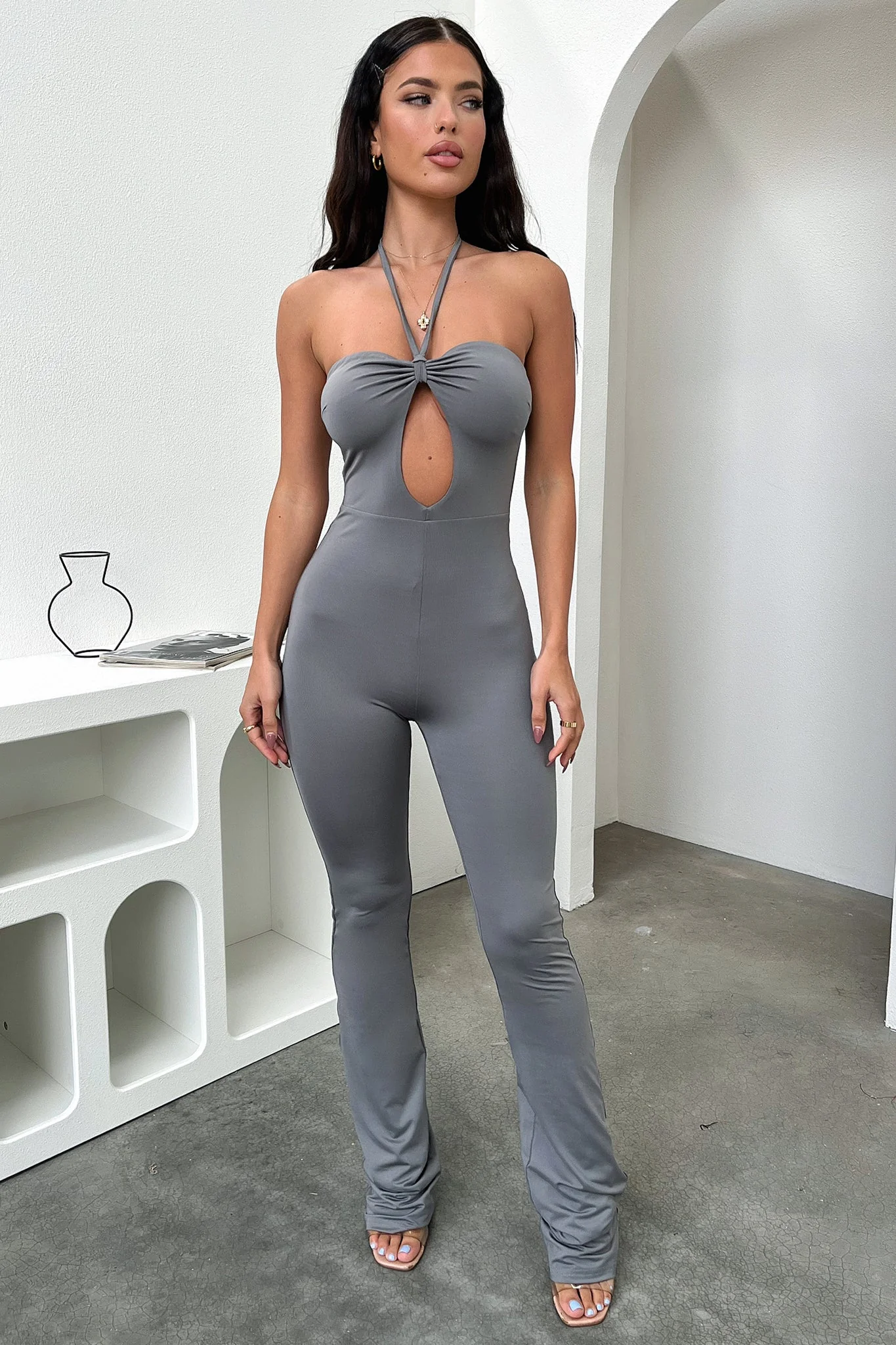 Mischa Jumpsuit - Grey - Image 3