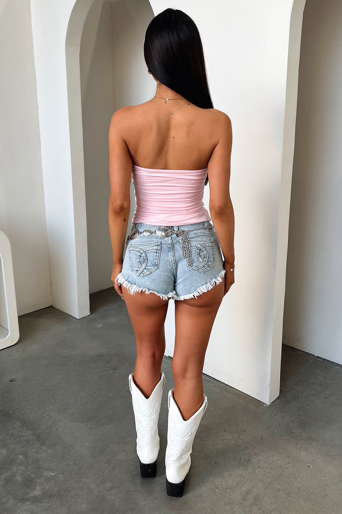 Myah Bandeau Top - Pink - Image 6