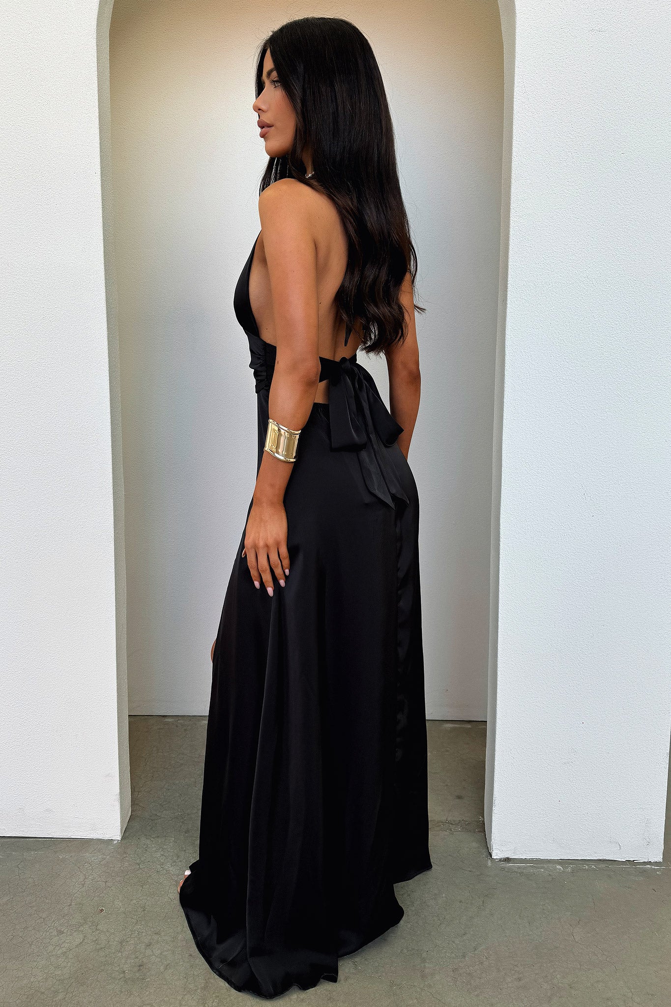 Neriah Maxi Dress - Black - Image 9