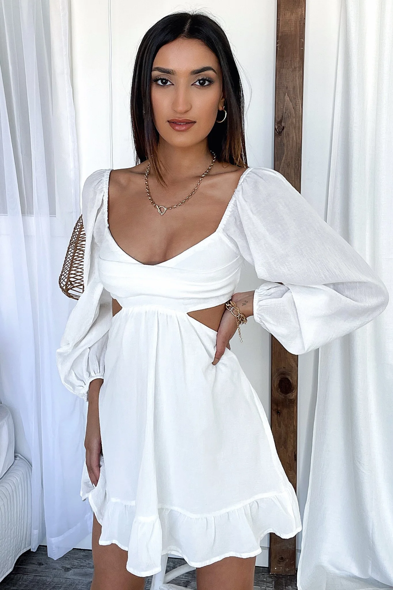 Nicole Dress - White - Image 2