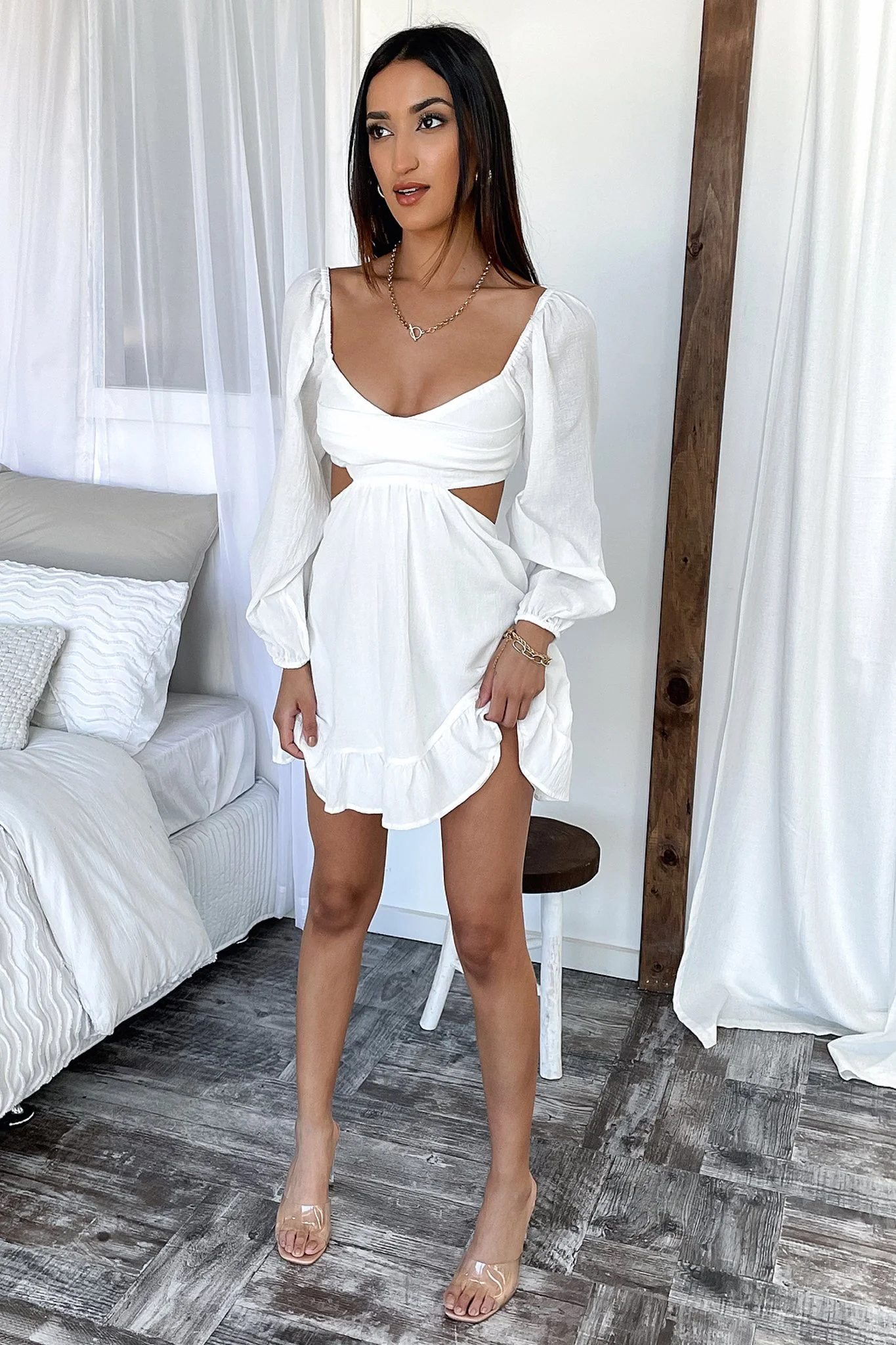Nicole Dress - White - Image 5