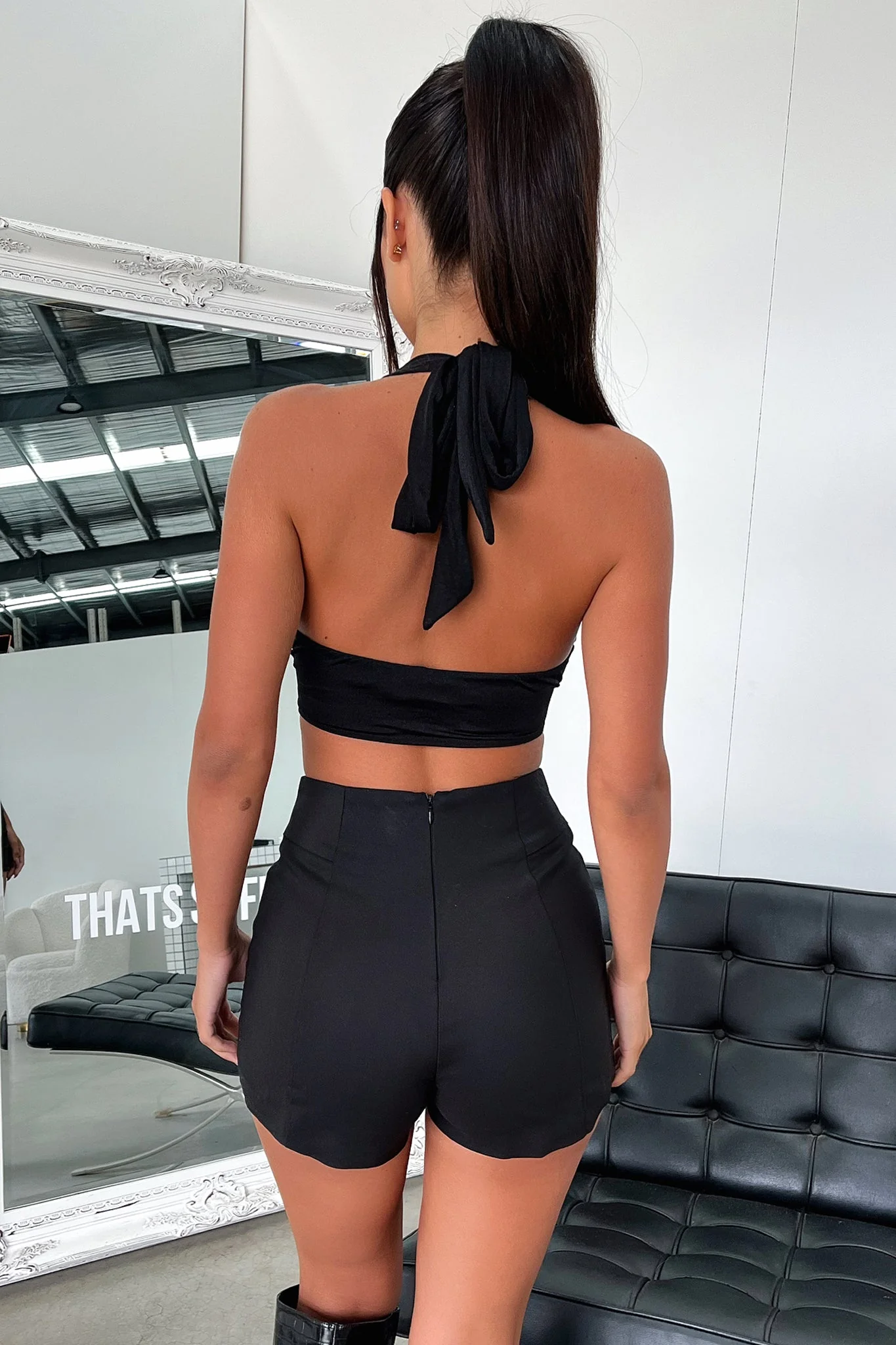 Nixon Crop - Black - Image 6