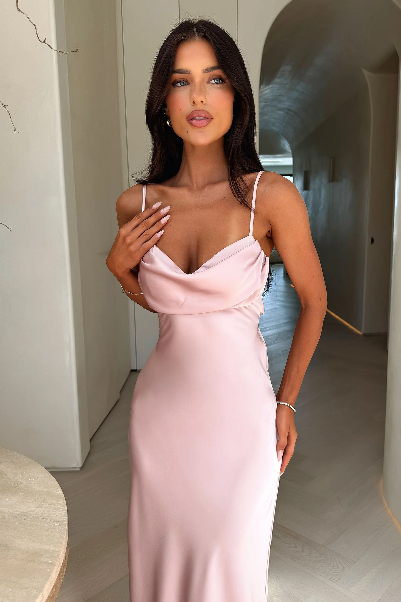 Novella Maxi Dress - Pink - Image 2
