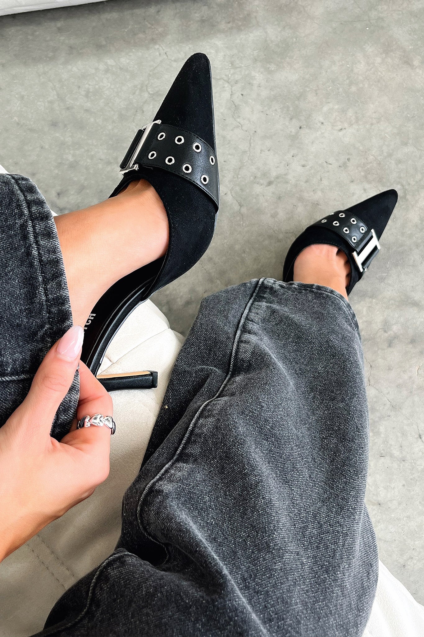 Odina Heels - Black - Image 3