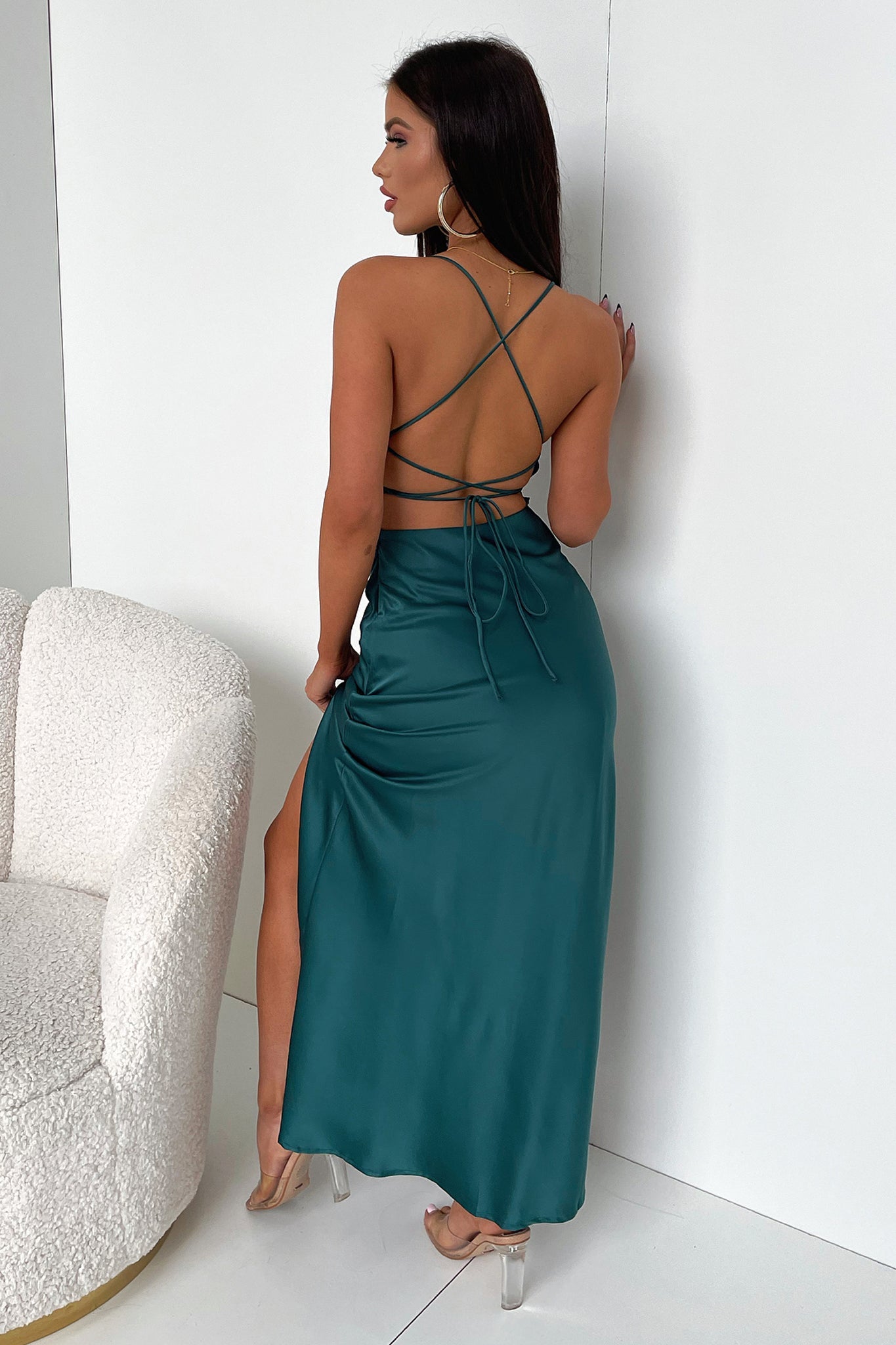 Olivia Maxi Dress - Emerald - Image 8