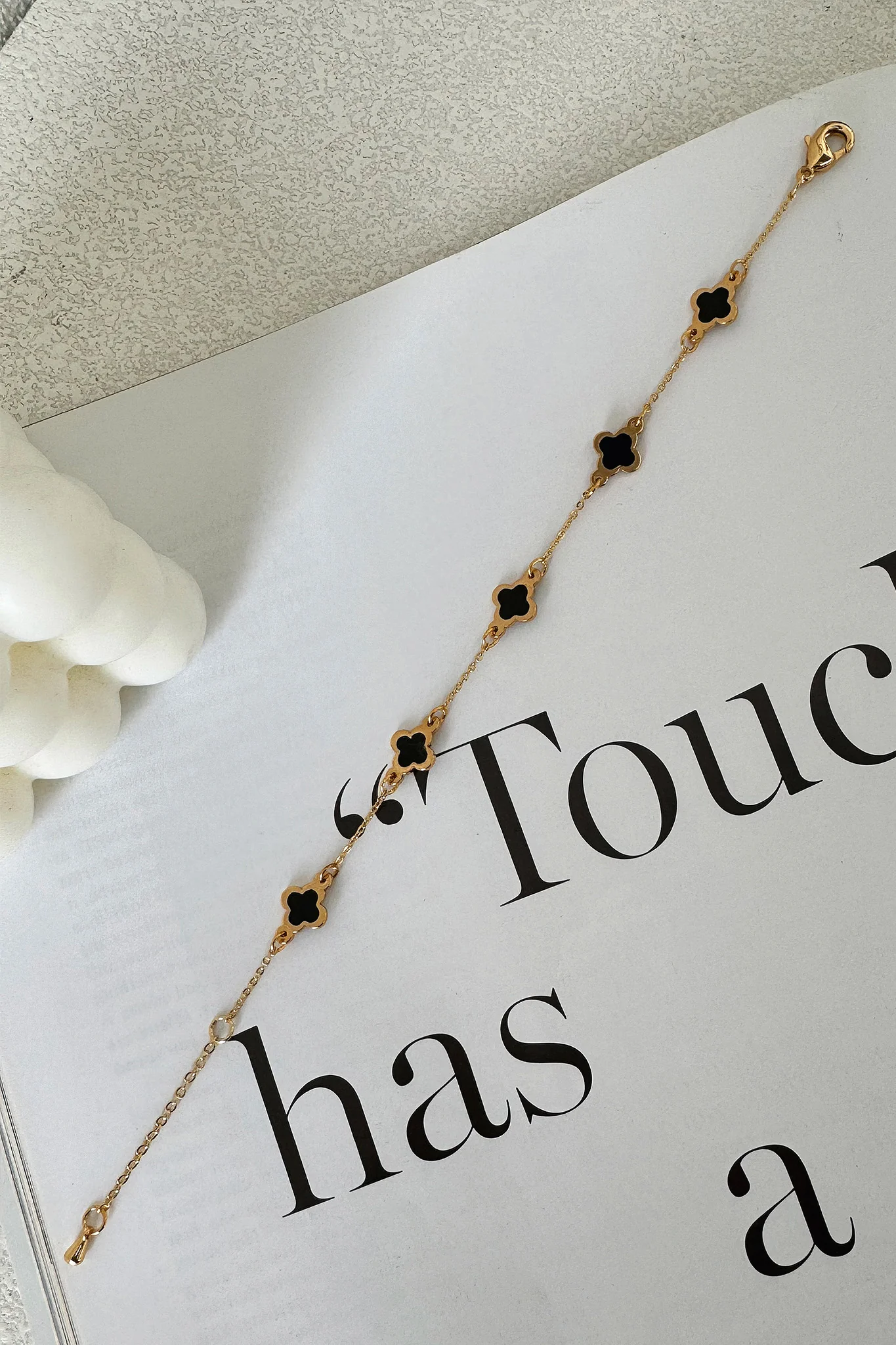 Oriana Necklace - Gold / Black - Image 3
