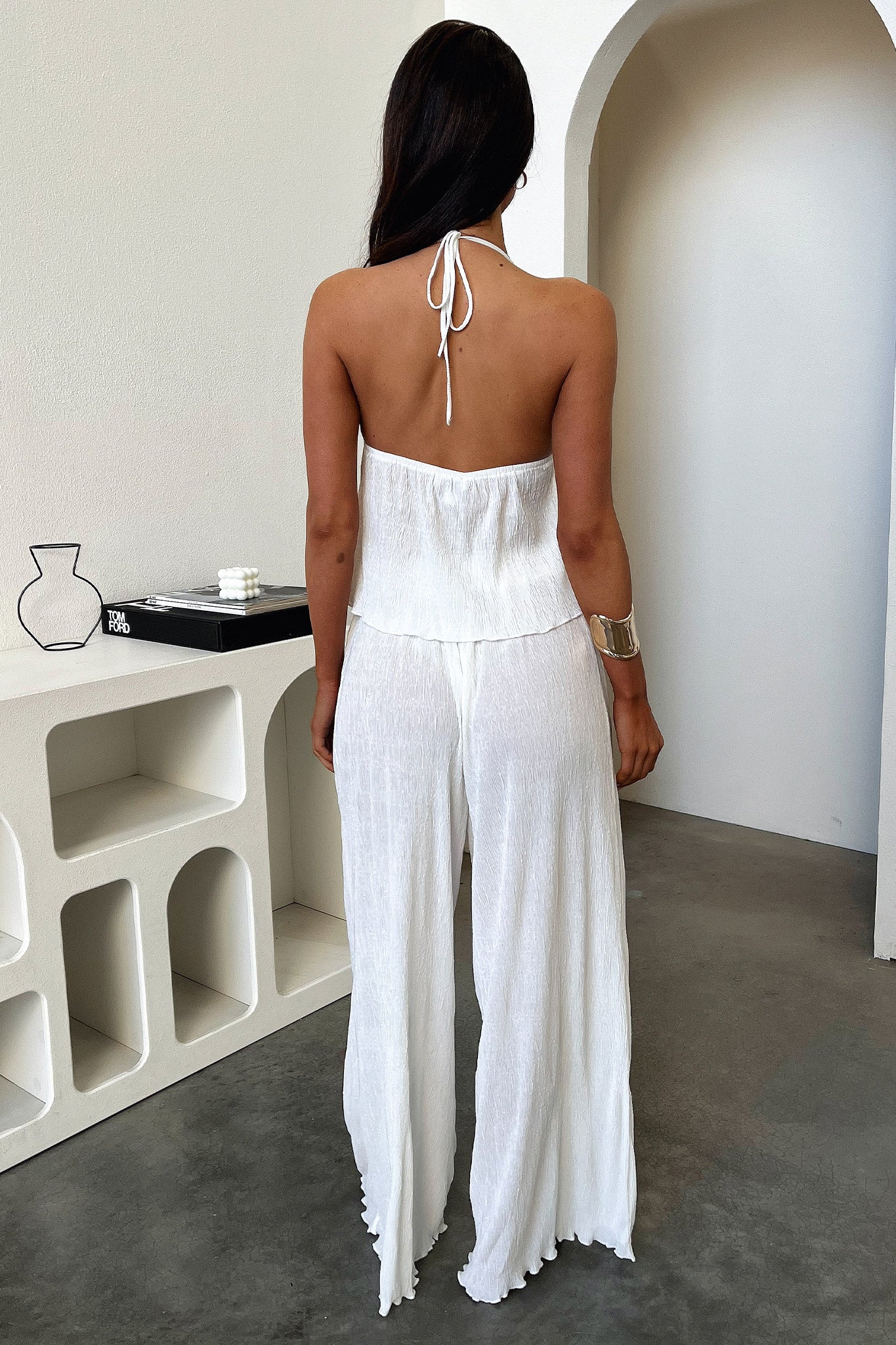 Prisha Halter Top - Cream - Image 7