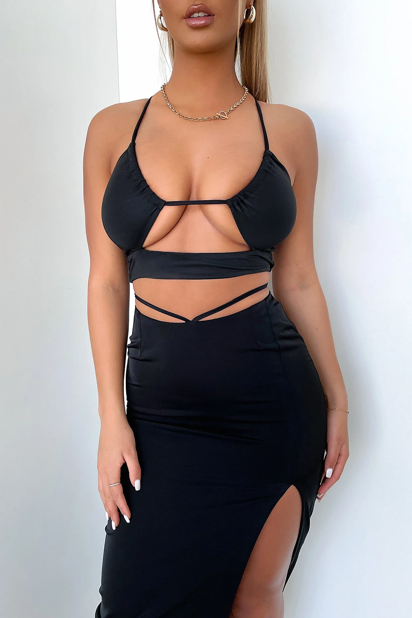 Risk Midi Skirt - Black - Image 2
